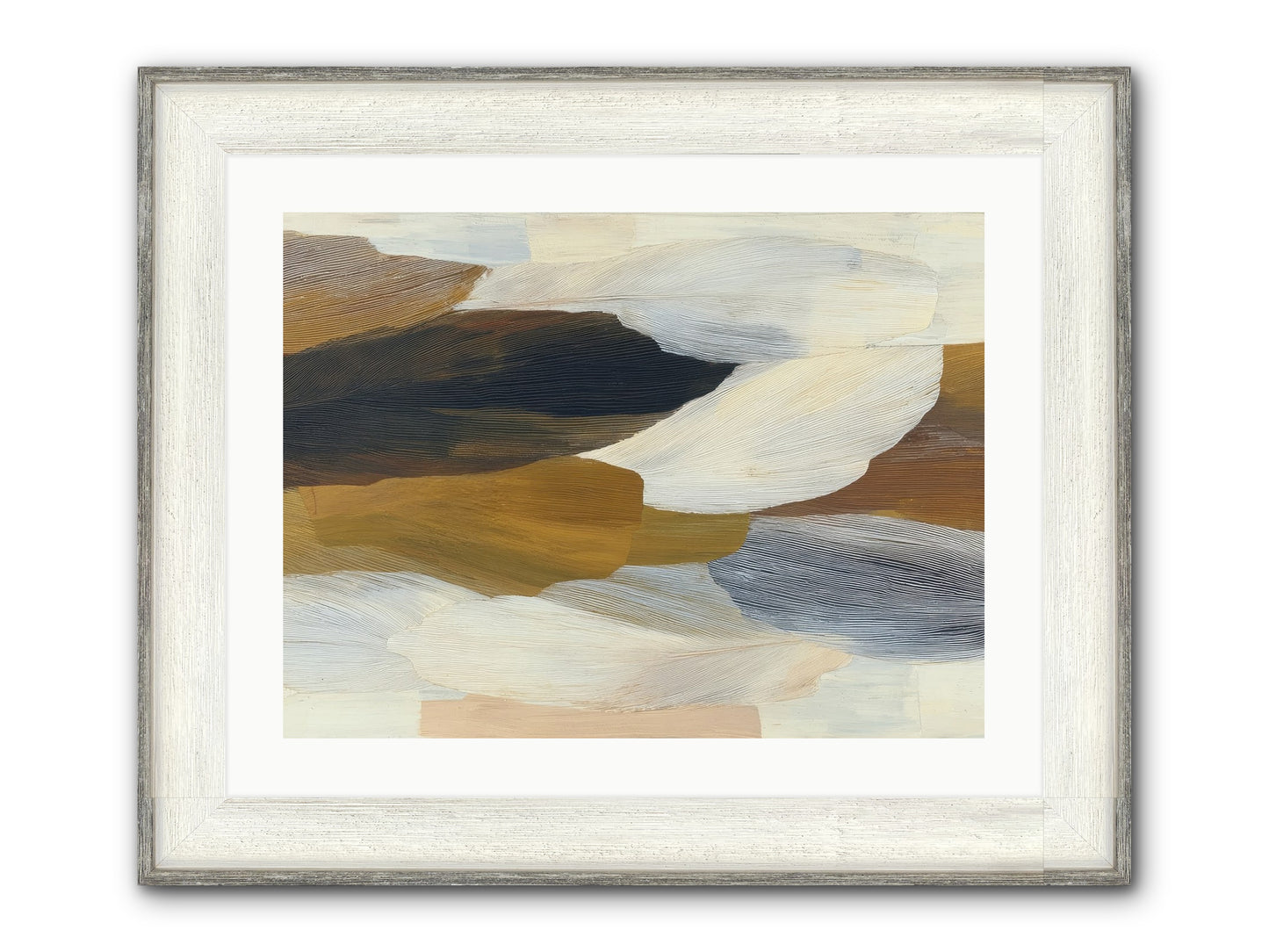 Breve Framed Print - Driftwood White 24x18