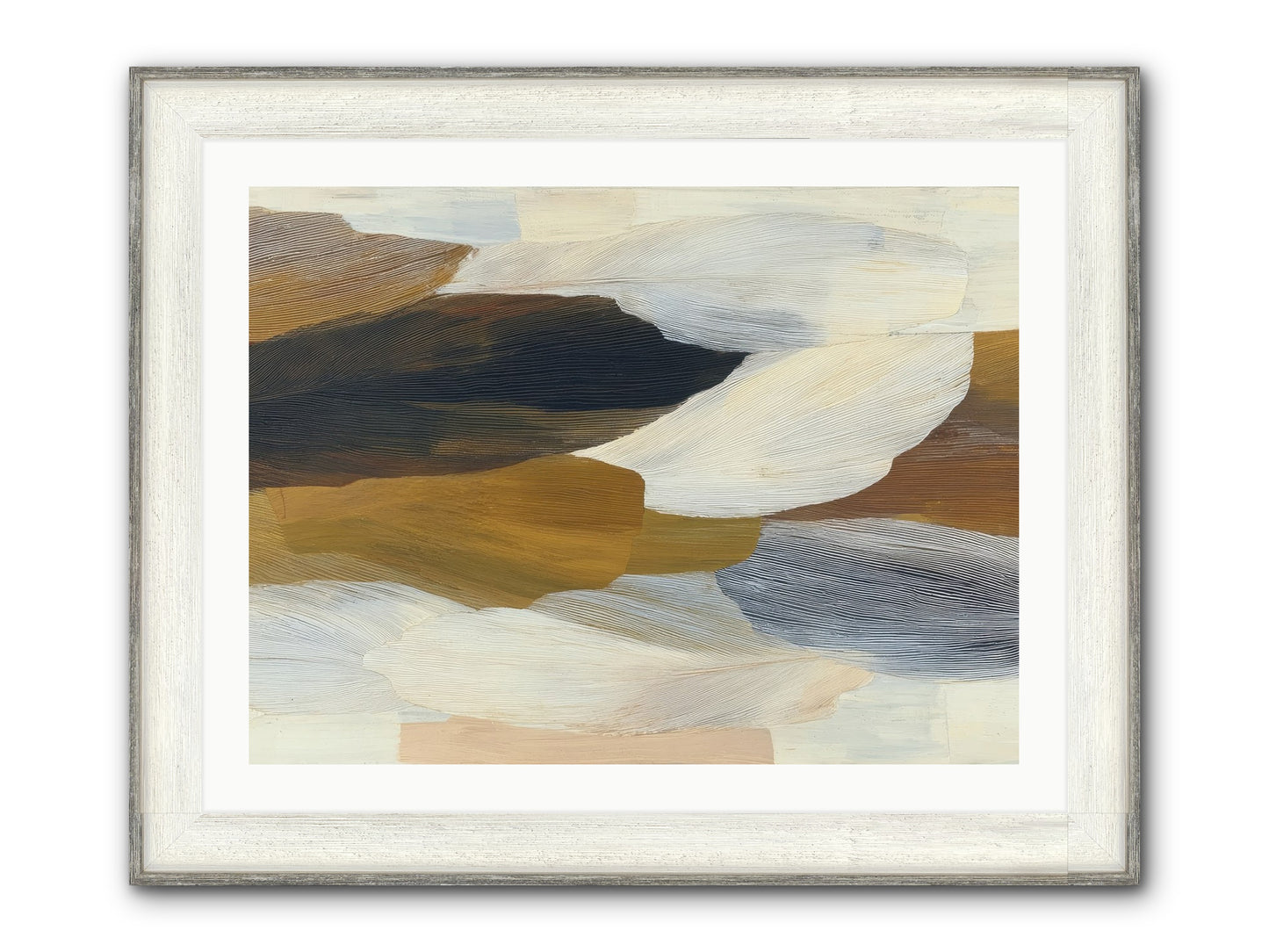 Breve Framed Print - Driftwood White 32x24
