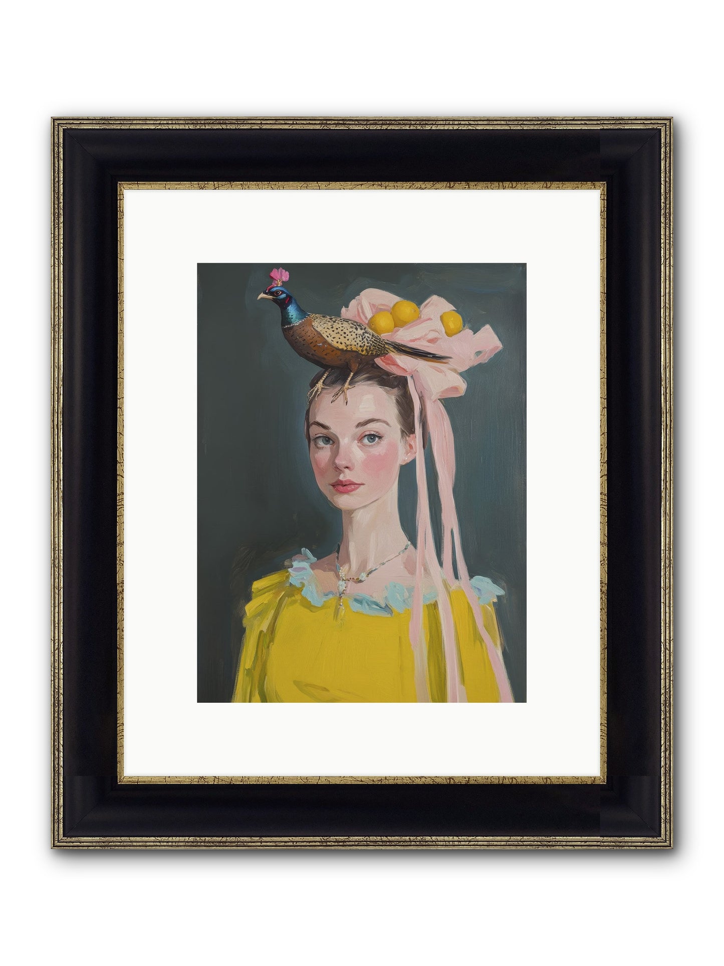 Briarwood Parlor Framed Print - Black & Gold 9x12