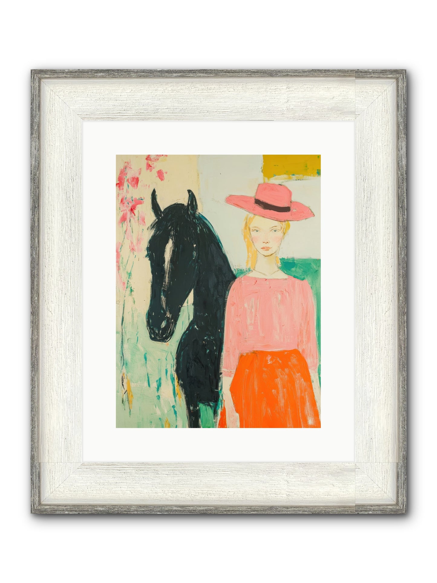 Bridle Path Confidences Framed Print - Driftwood White 12x16