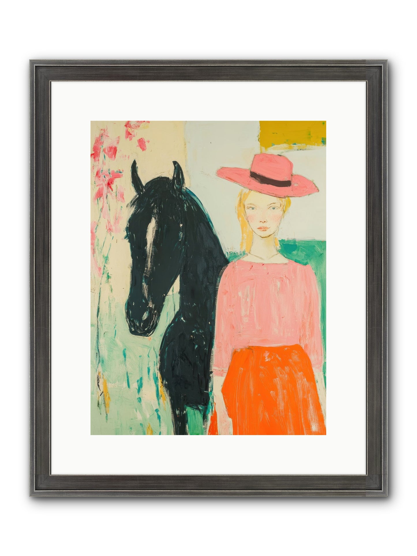 Bridle Path Confidences Framed Print - Slimwoods Black/Silver 12x16