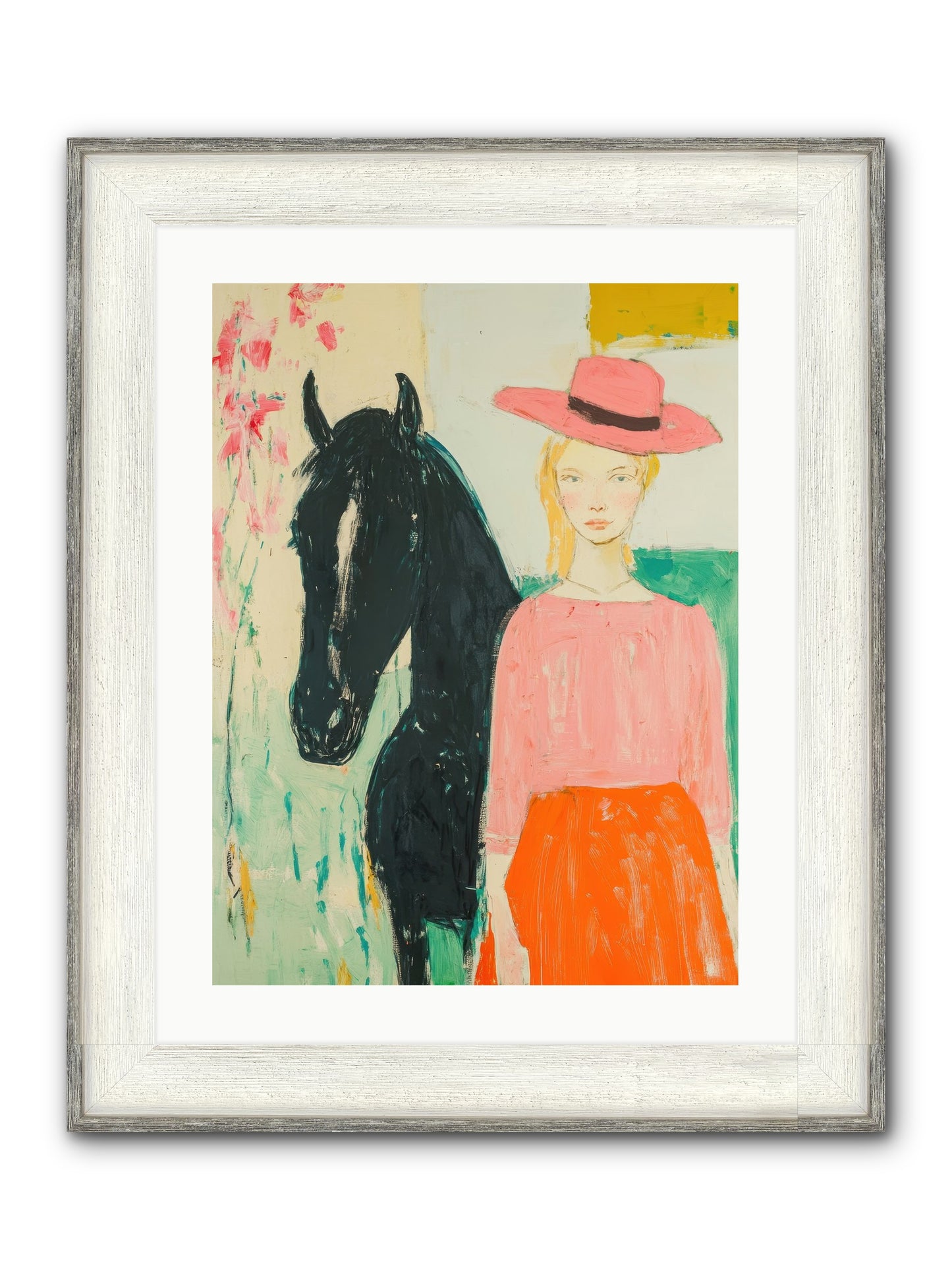 Bridle Path Confidences Framed Print - Driftwood White 18x24