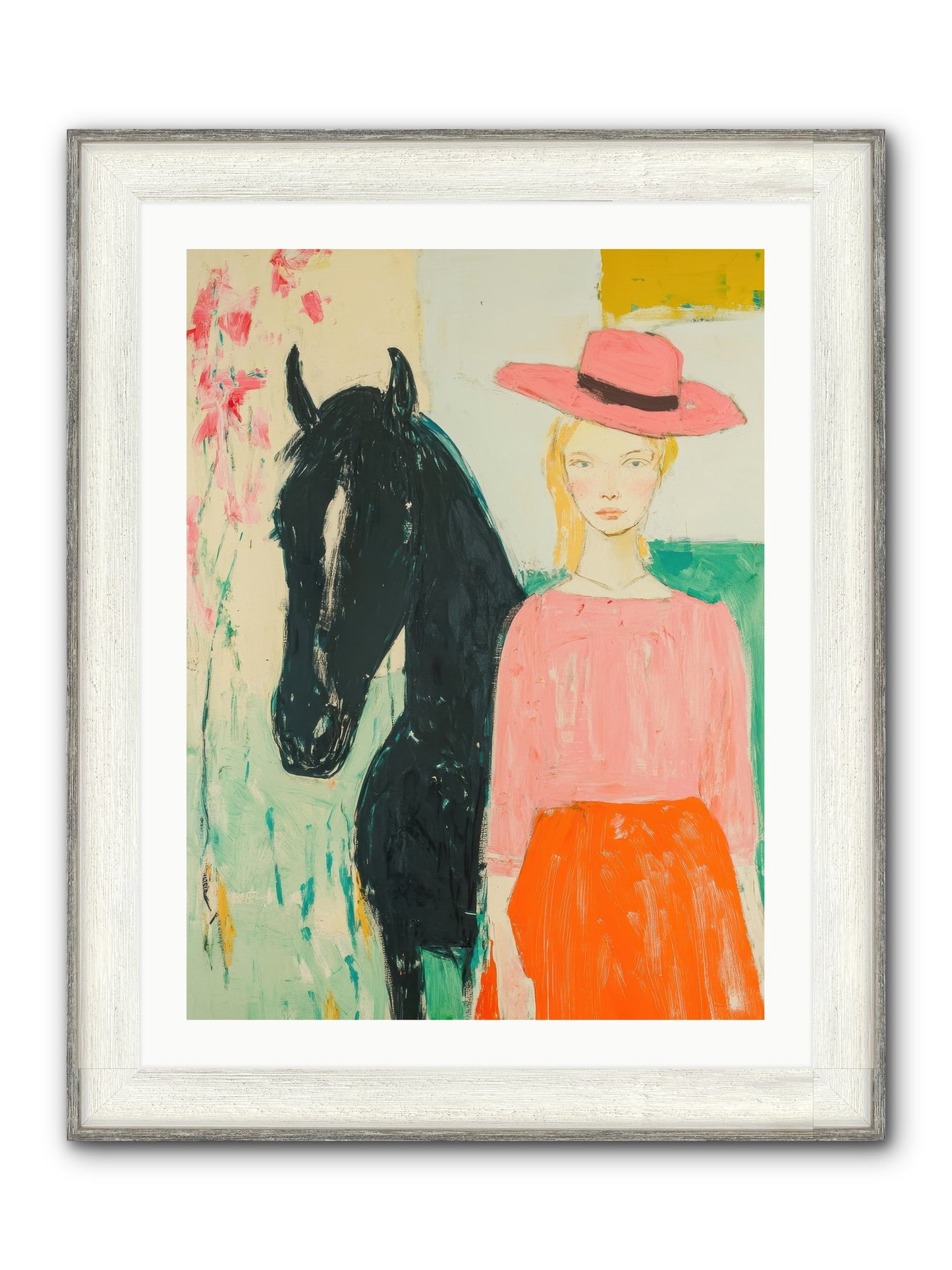 Bridle Path Confidences Framed Print - Driftwood White 24x32