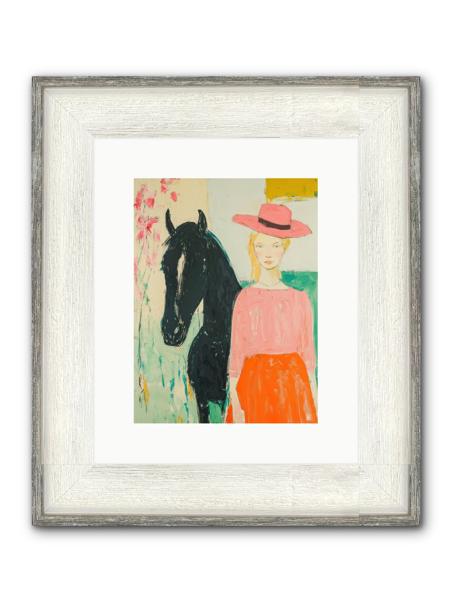 Bridle Path Confidences Framed Print - Driftwood White 9x12