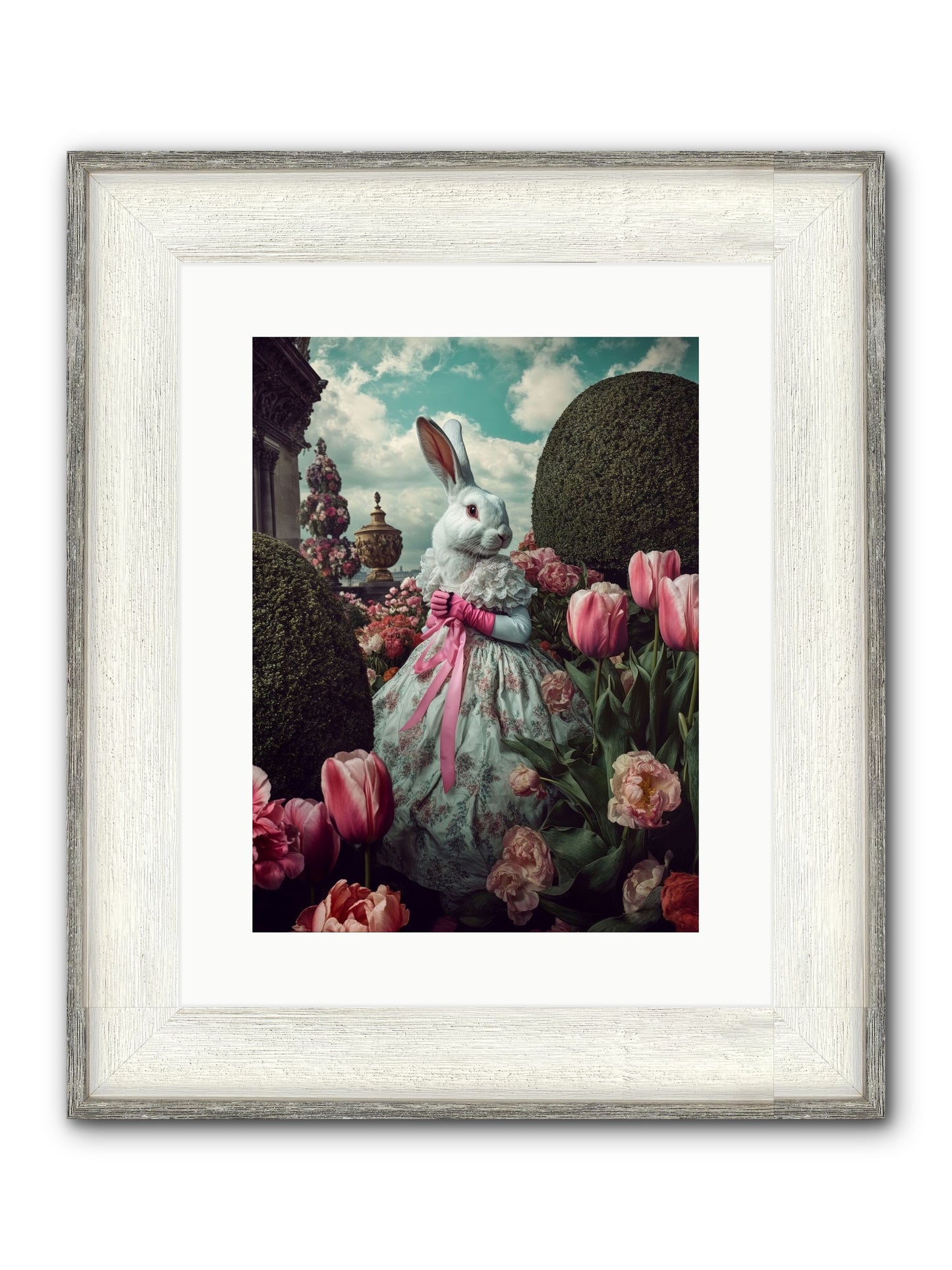Bright Side Dancing Framed Print - Driftwood White 12x16