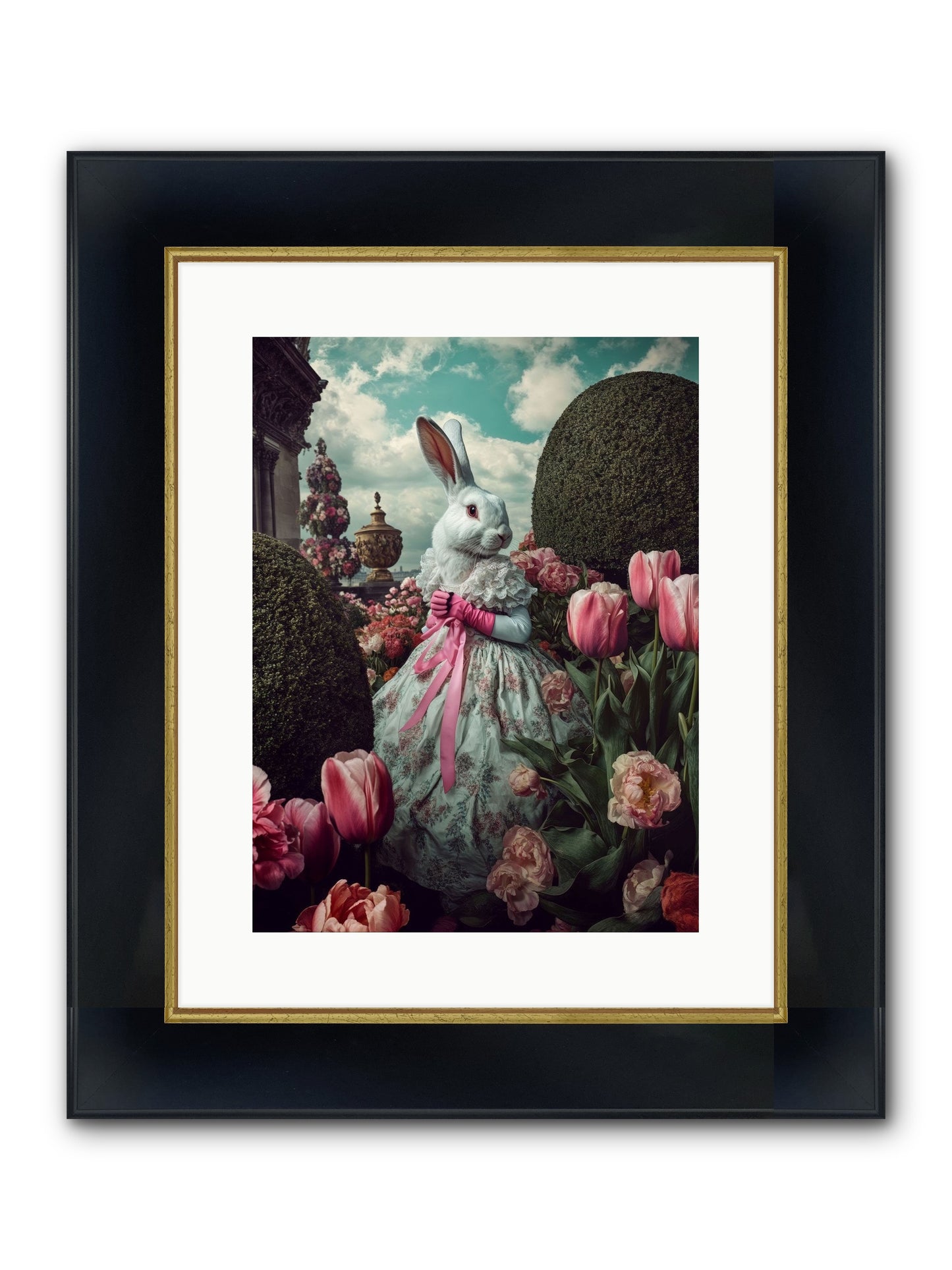 Bright Side Dancing Framed Print - Wide Black w/Gold 12x16