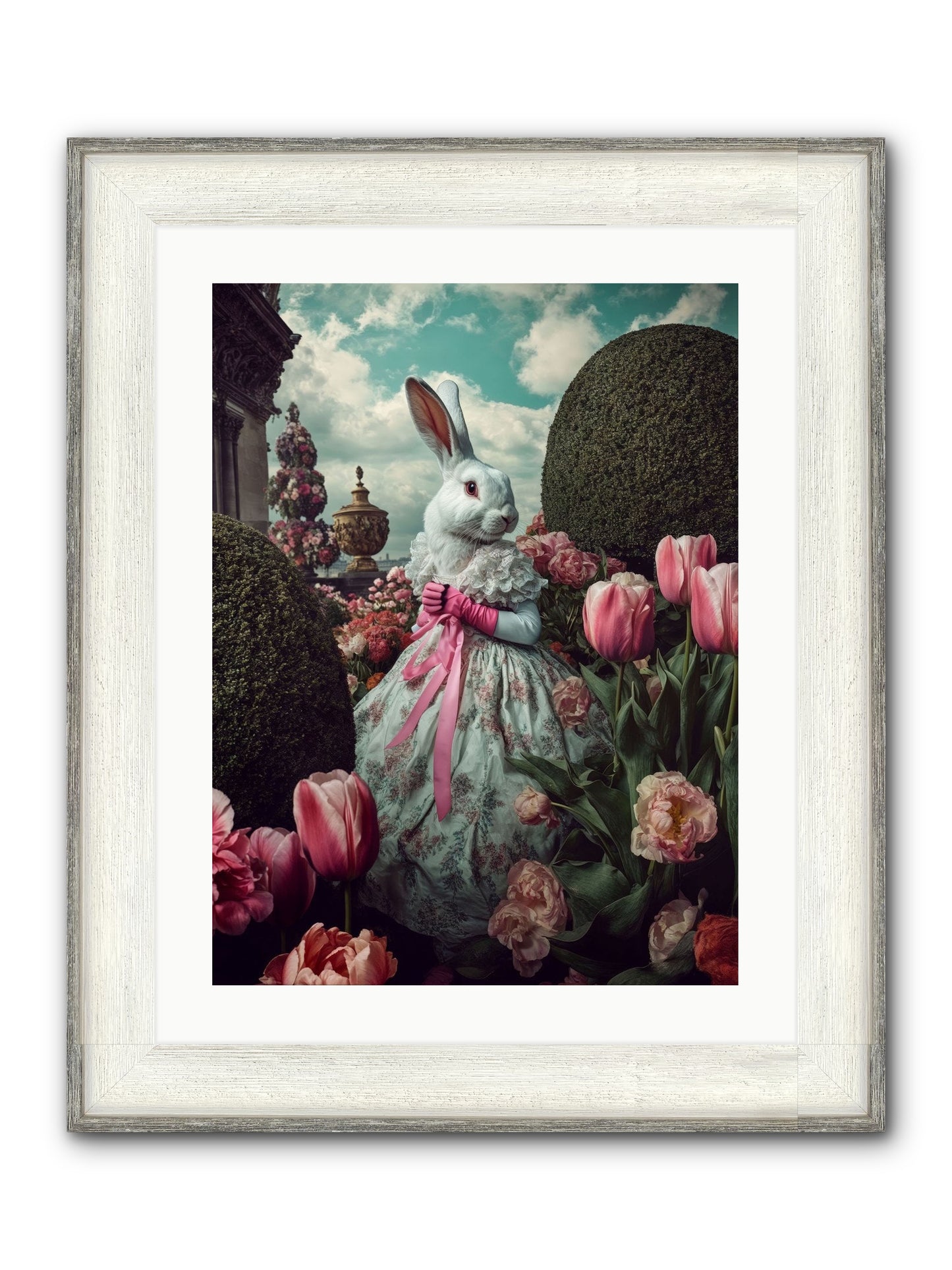 Bright Side Dancing Framed Print - Driftwood White 18x24