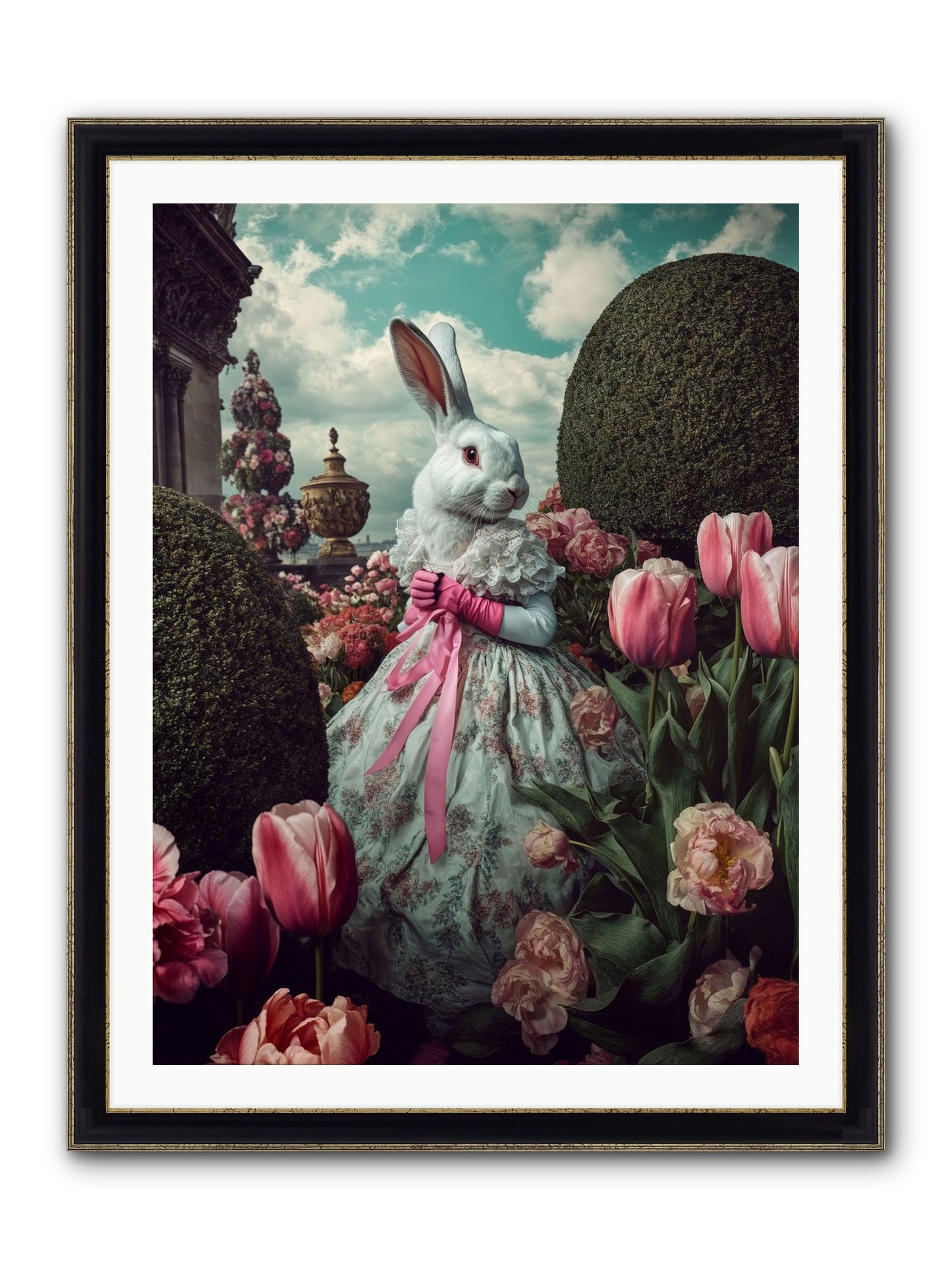 Bright Side Dancing Framed Print - Black & Gold 30x40
