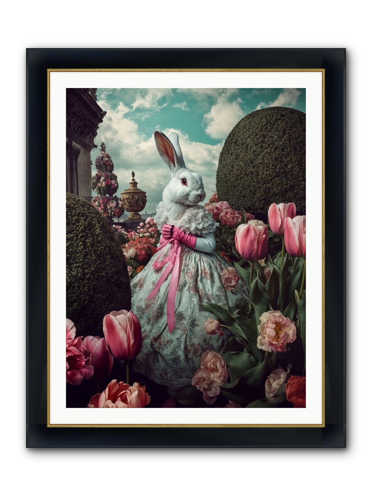 Bright Side Dancing Framed Print - Wide Black w/Gold 30x40