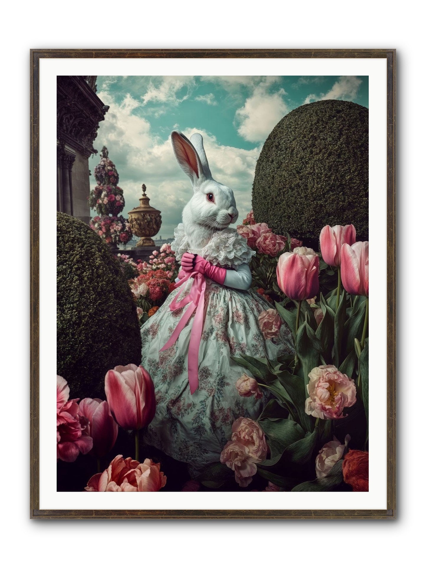 Bright Side Dancing Framed Print - Slimwoods Black/Gold 36x48