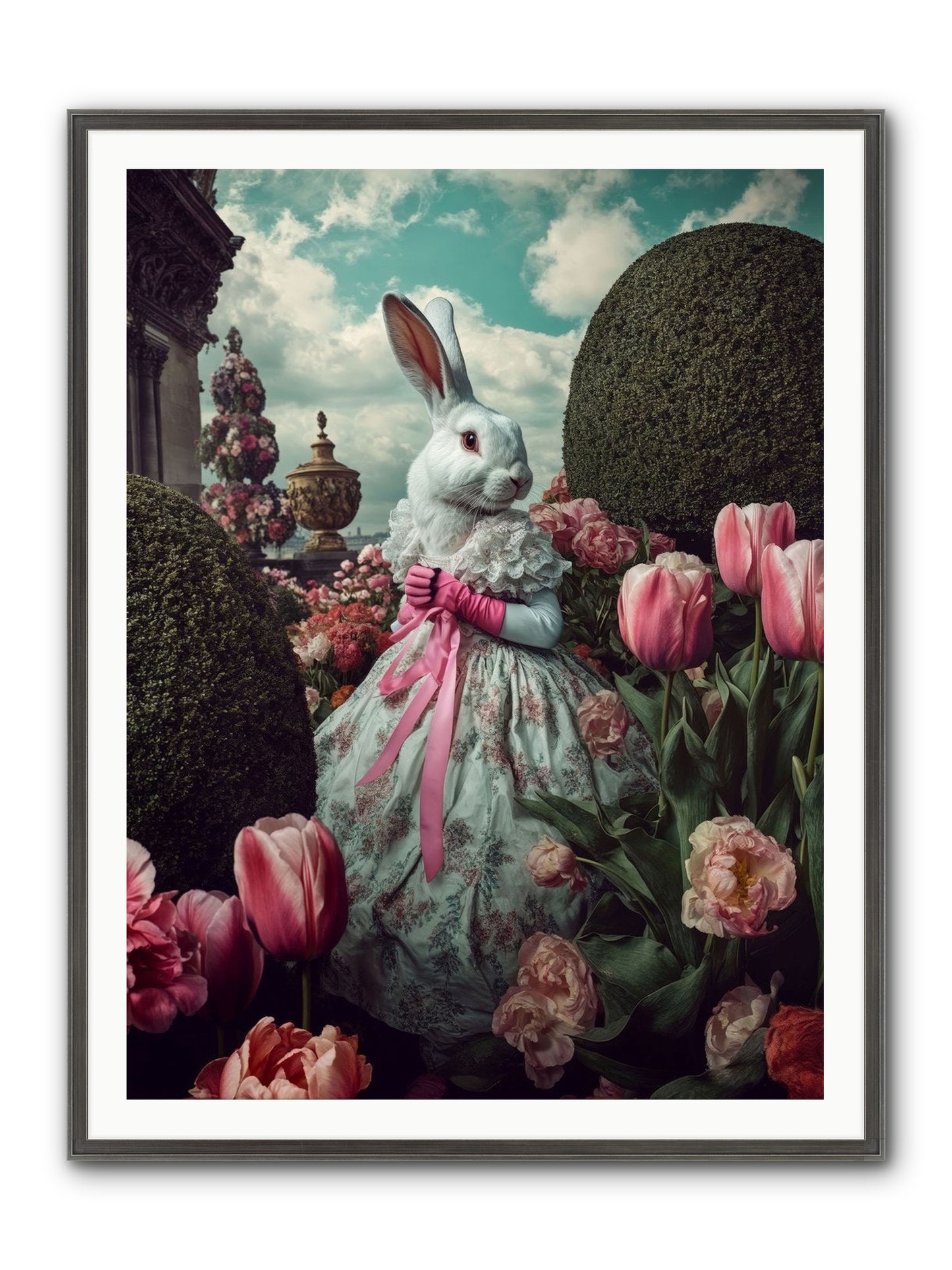 Bright Side Dancing Framed Print - Slimwoods Black/Silver 36x48