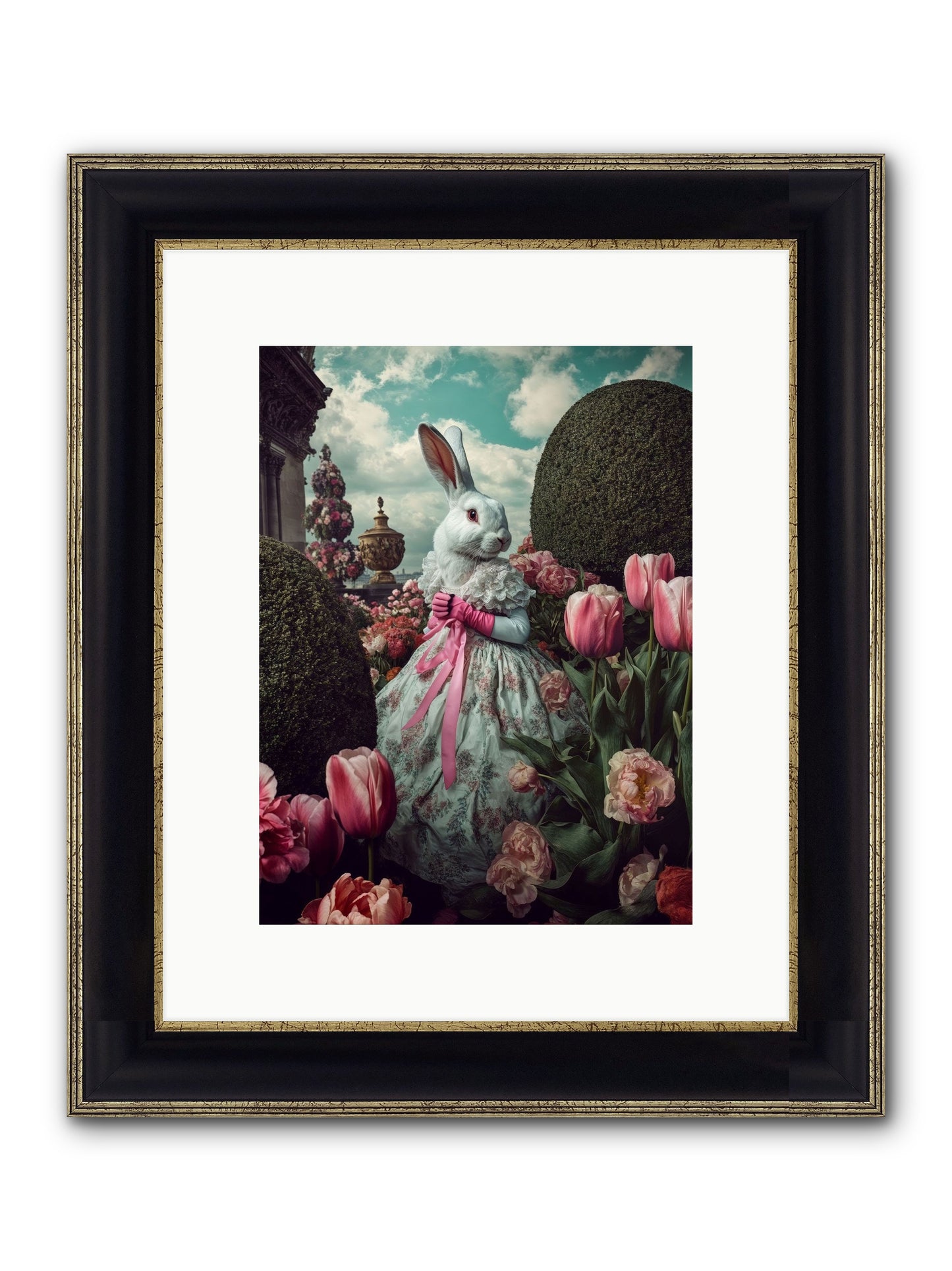 Bright Side Dancing Framed Print - Black & Gold 9x12
