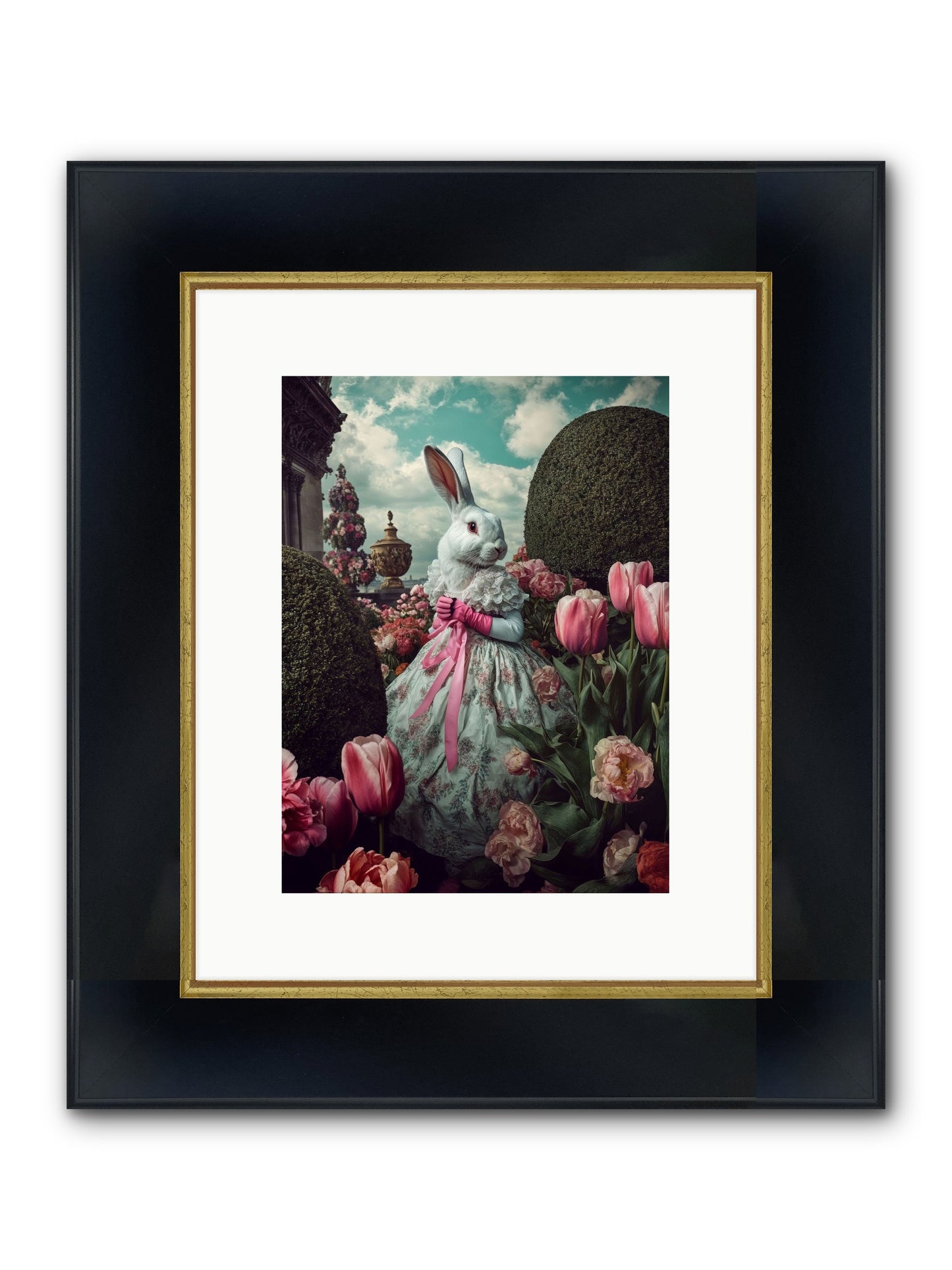 Bright Side Dancing Framed Print - Wide Black w/Gold 9x12