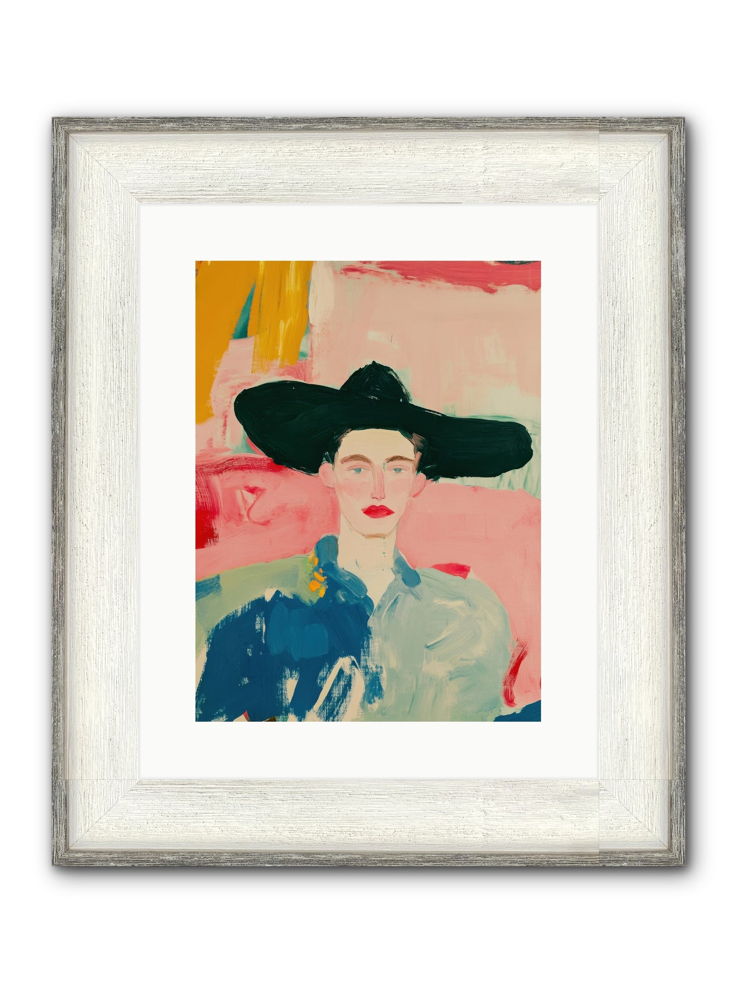 Brimstone Walker Framed Print - Driftwood White 12x16