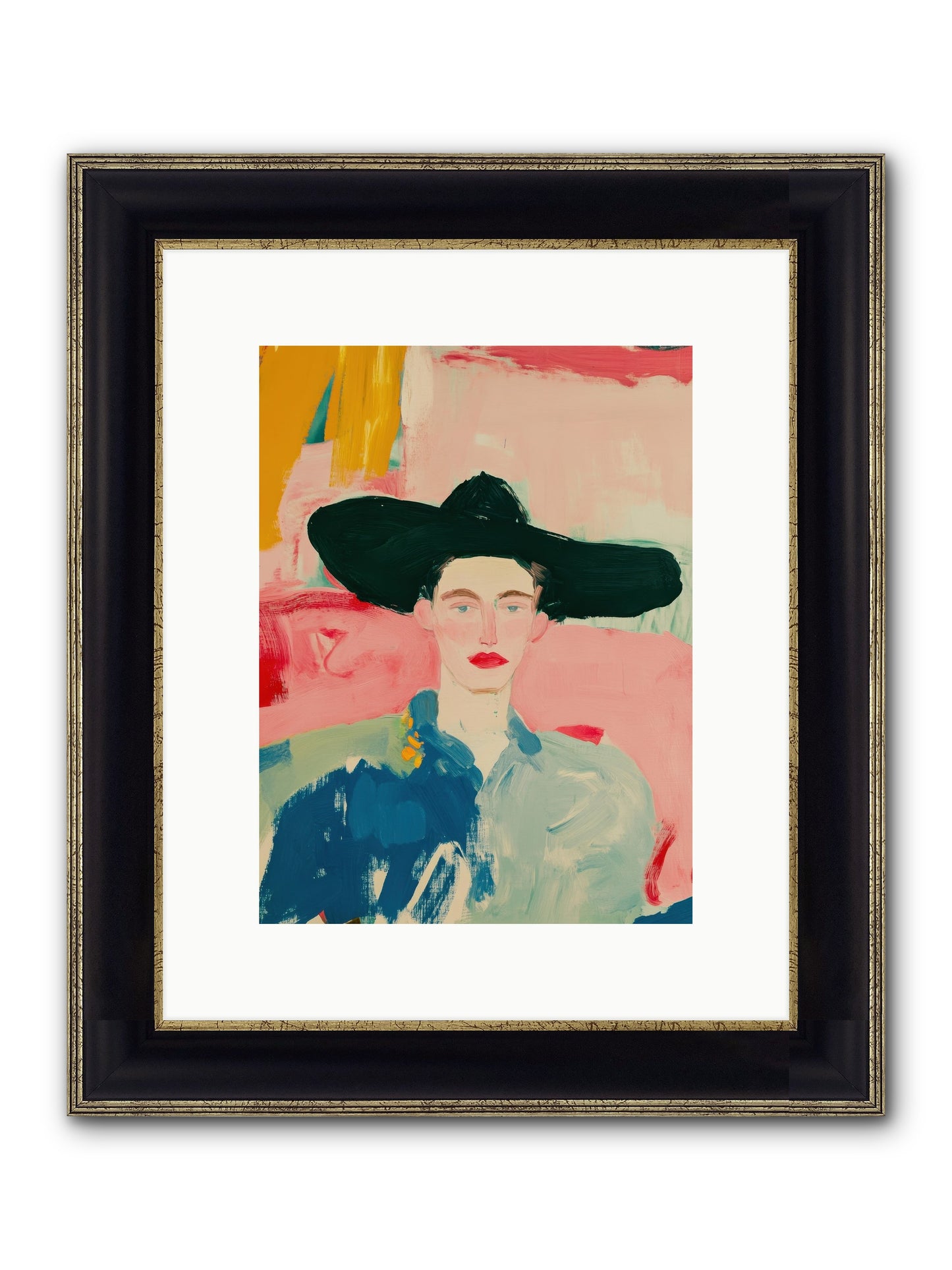 Brimstone Walker Framed Print - Black & Gold 9x12