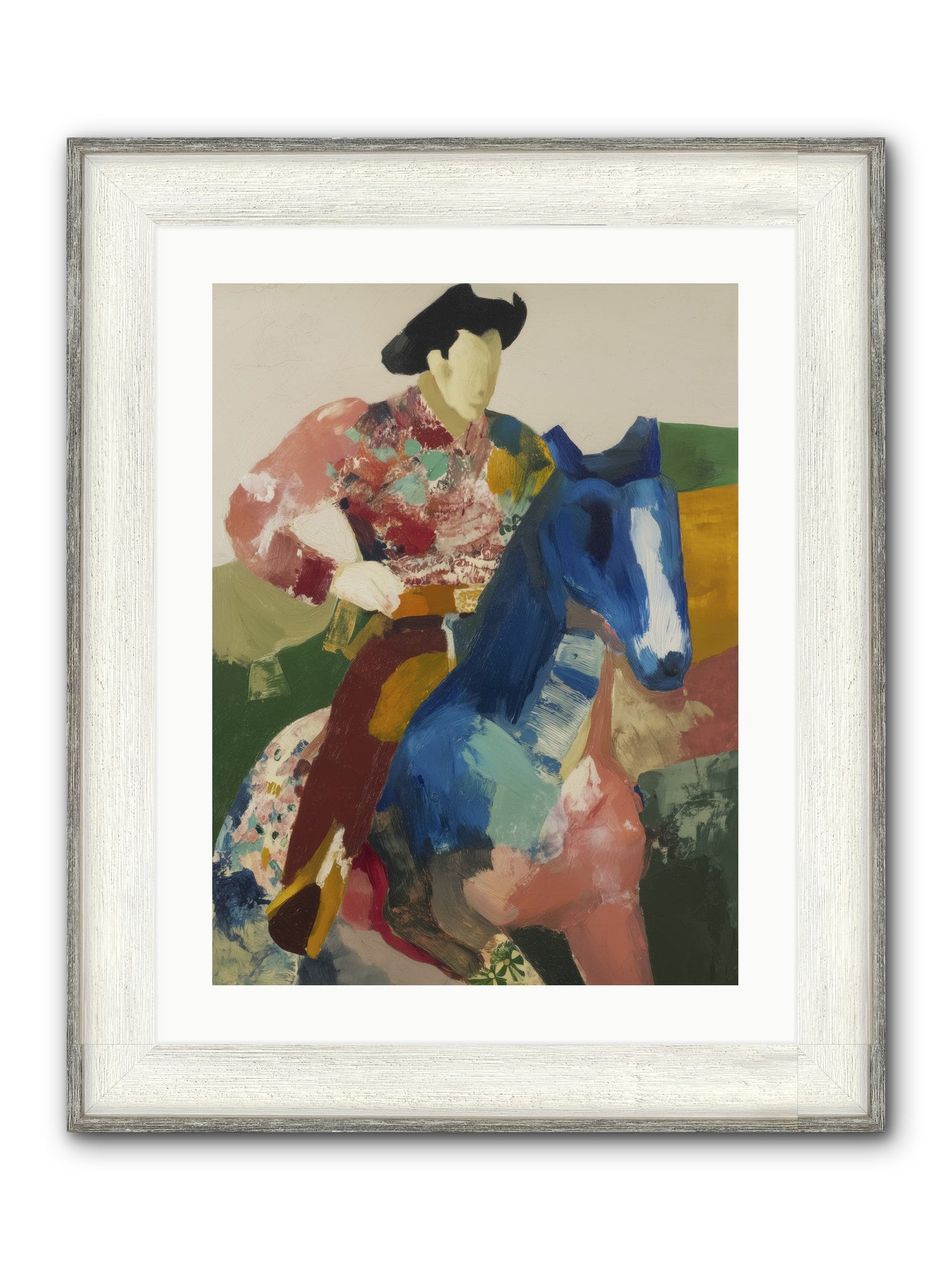 Brindle Framed Print - Driftwood White 18x24
