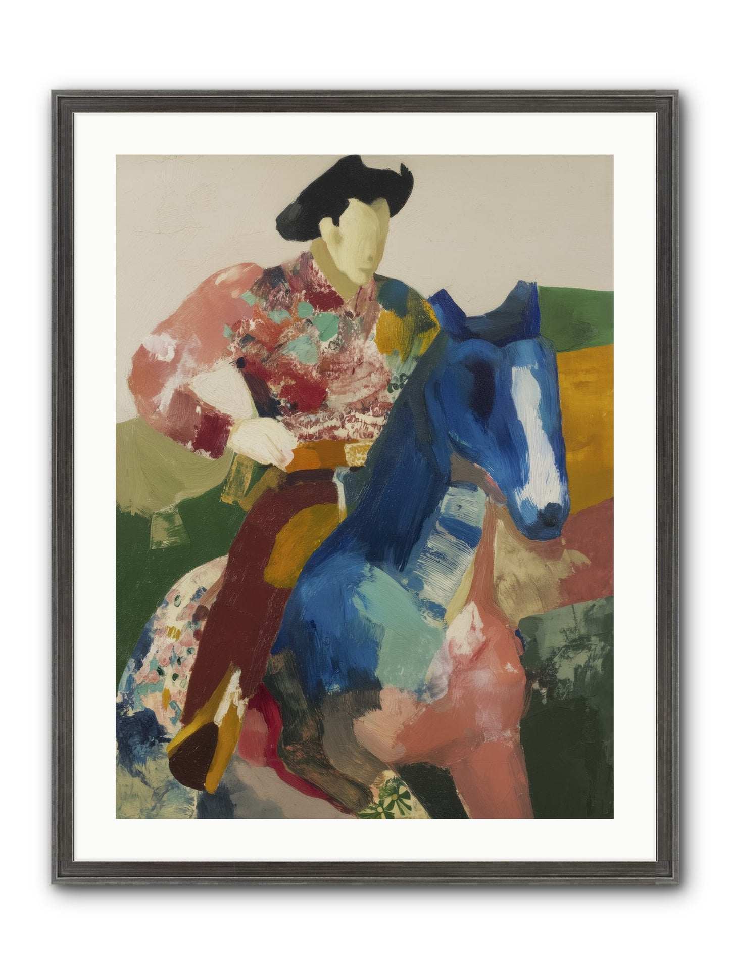 Brindle Framed Print - Slimwoods Black/Silver 24x32