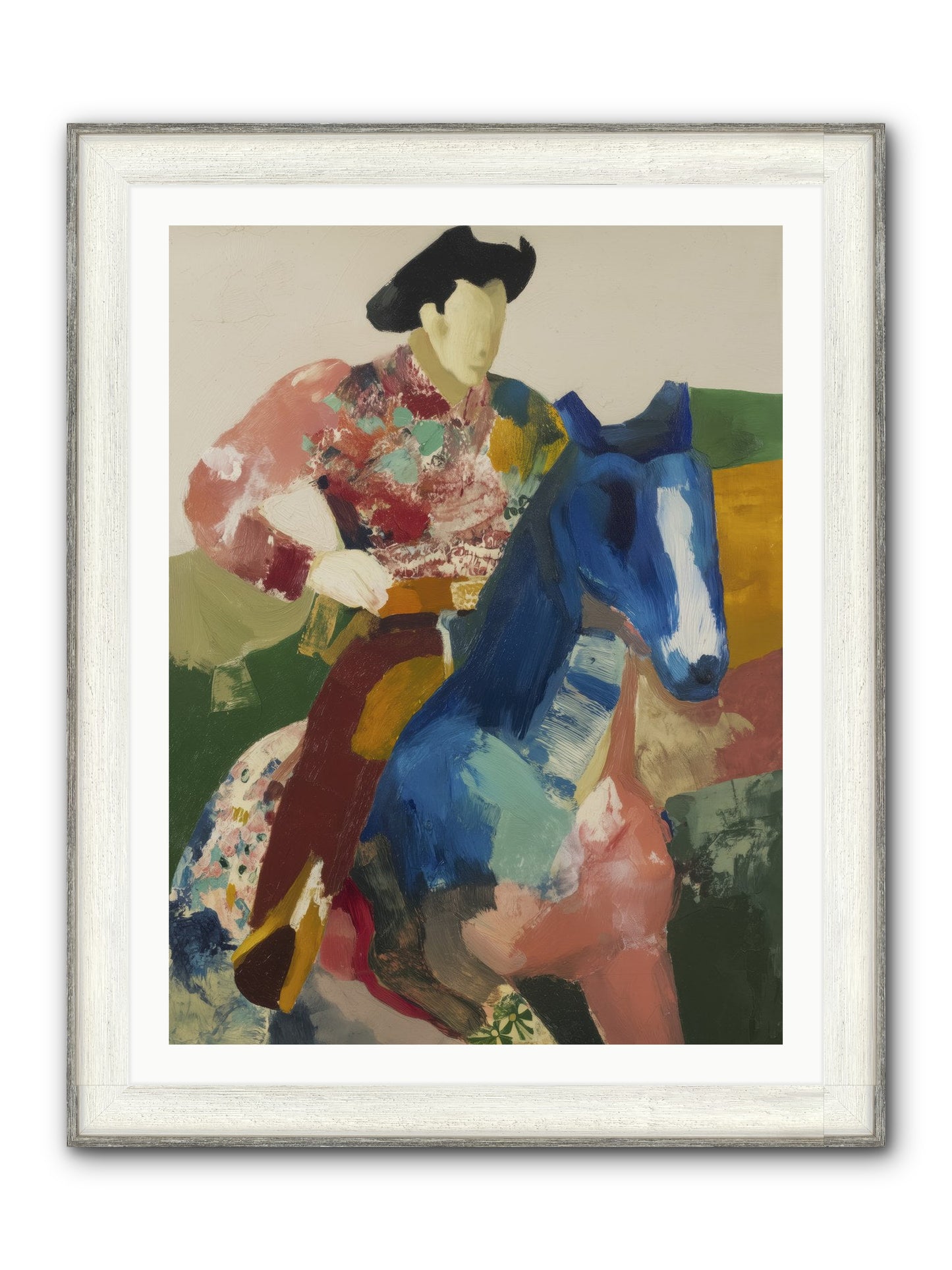 Brindle Framed Print - Driftwood White 30x40