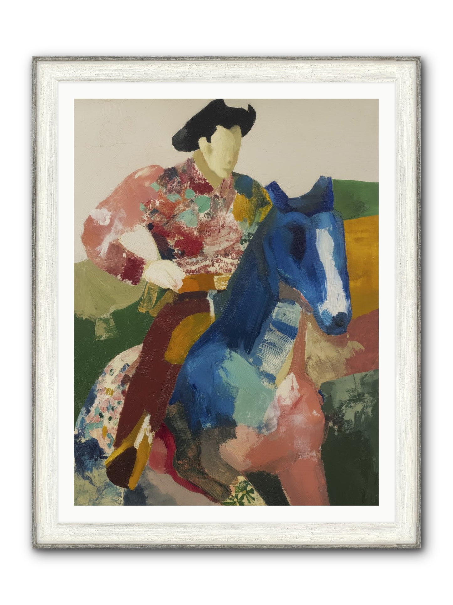 Brindle Framed Print - Driftwood White 36x48