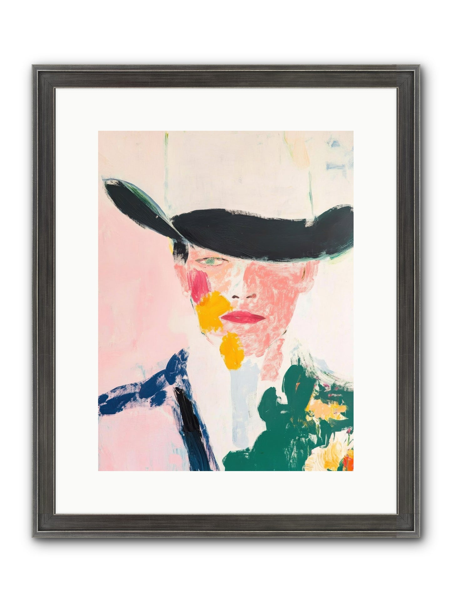 Bronco Breaker Framed Print - Slimwoods Black/Silver 12x16