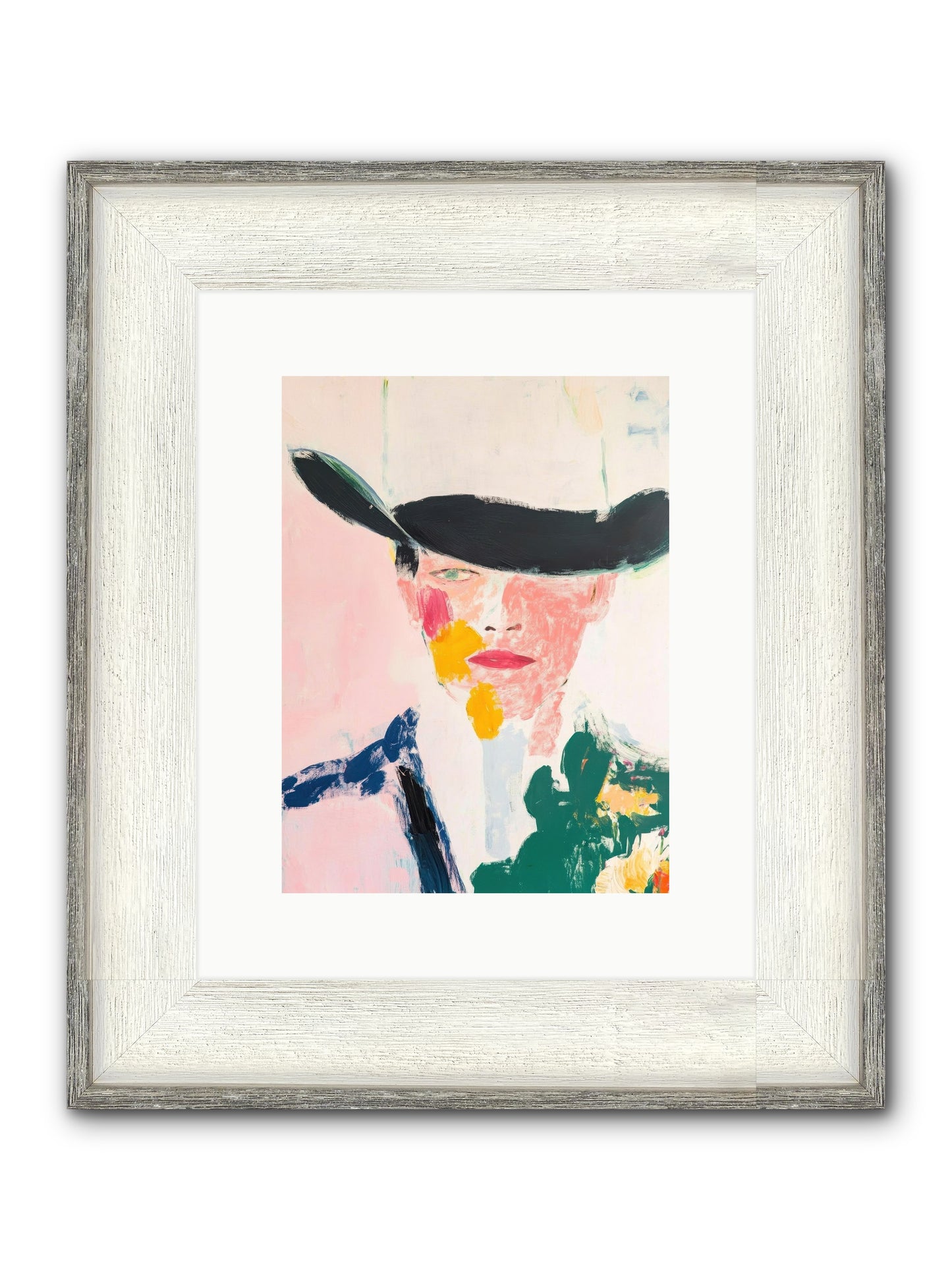 Bronco Breaker Framed Print - Driftwood White 9x12