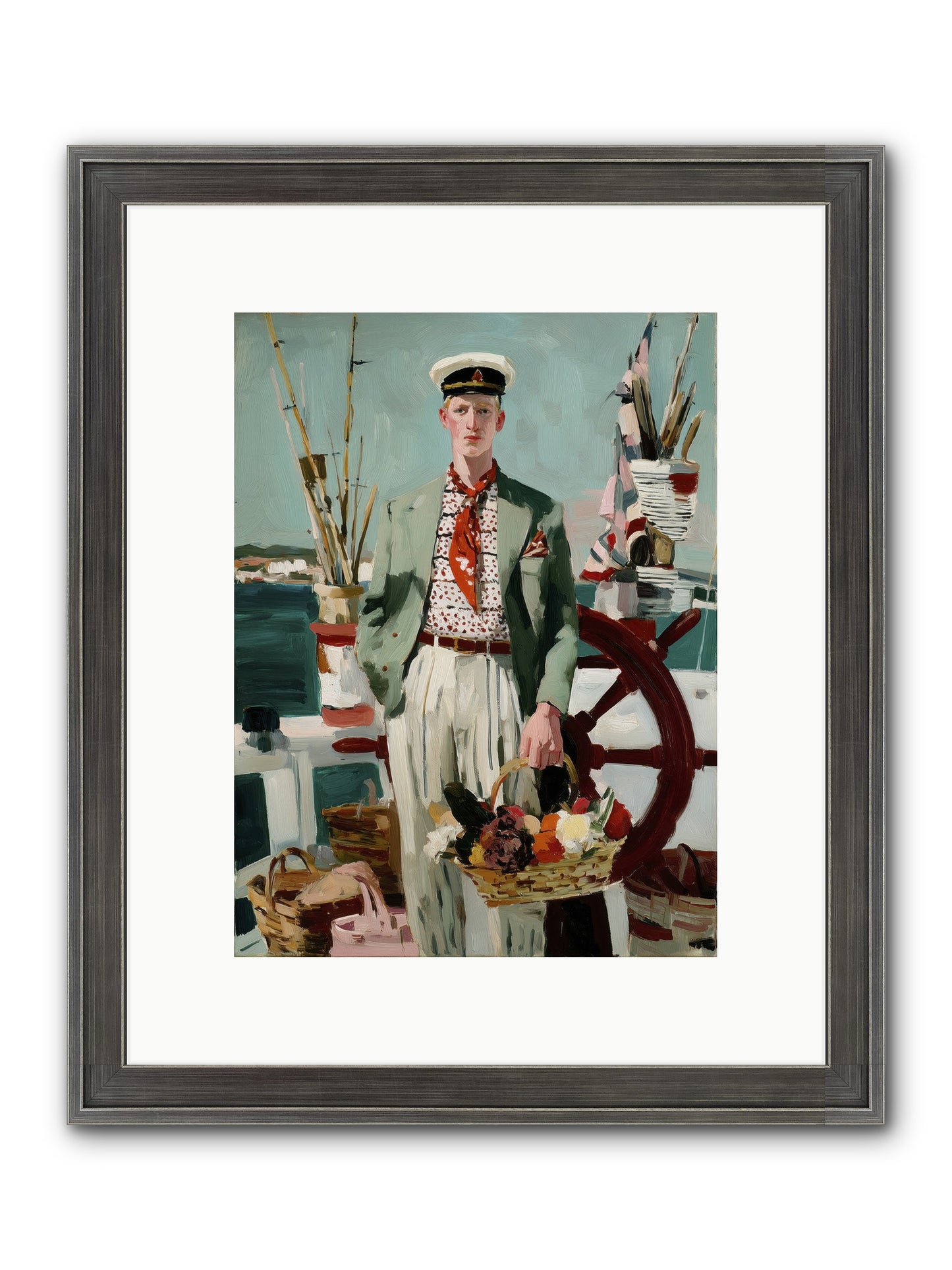 Brothers In Storms Framed Print - Slimwoods Black/Silver 9x12