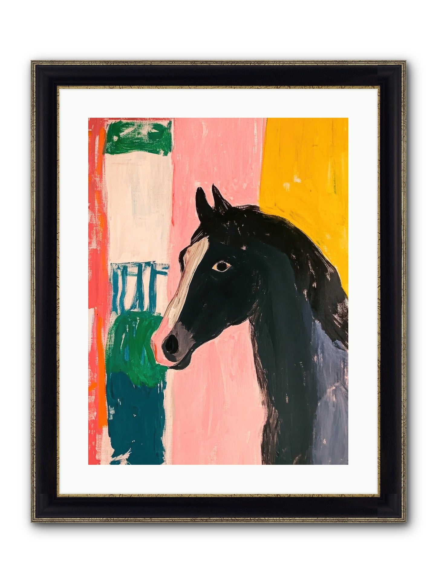 Buckshot Framed Print - Black & Gold 18x24