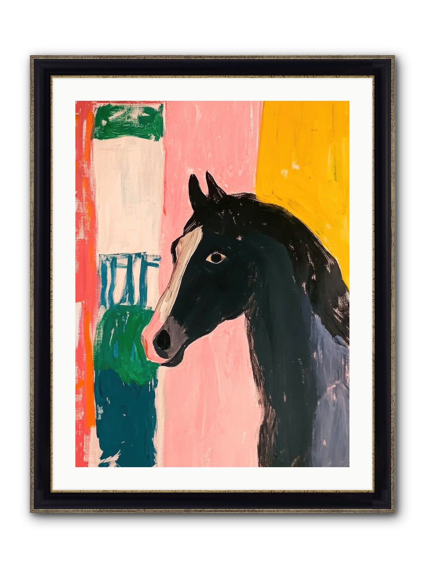 Buckshot Framed Print - Black & Gold 24x32