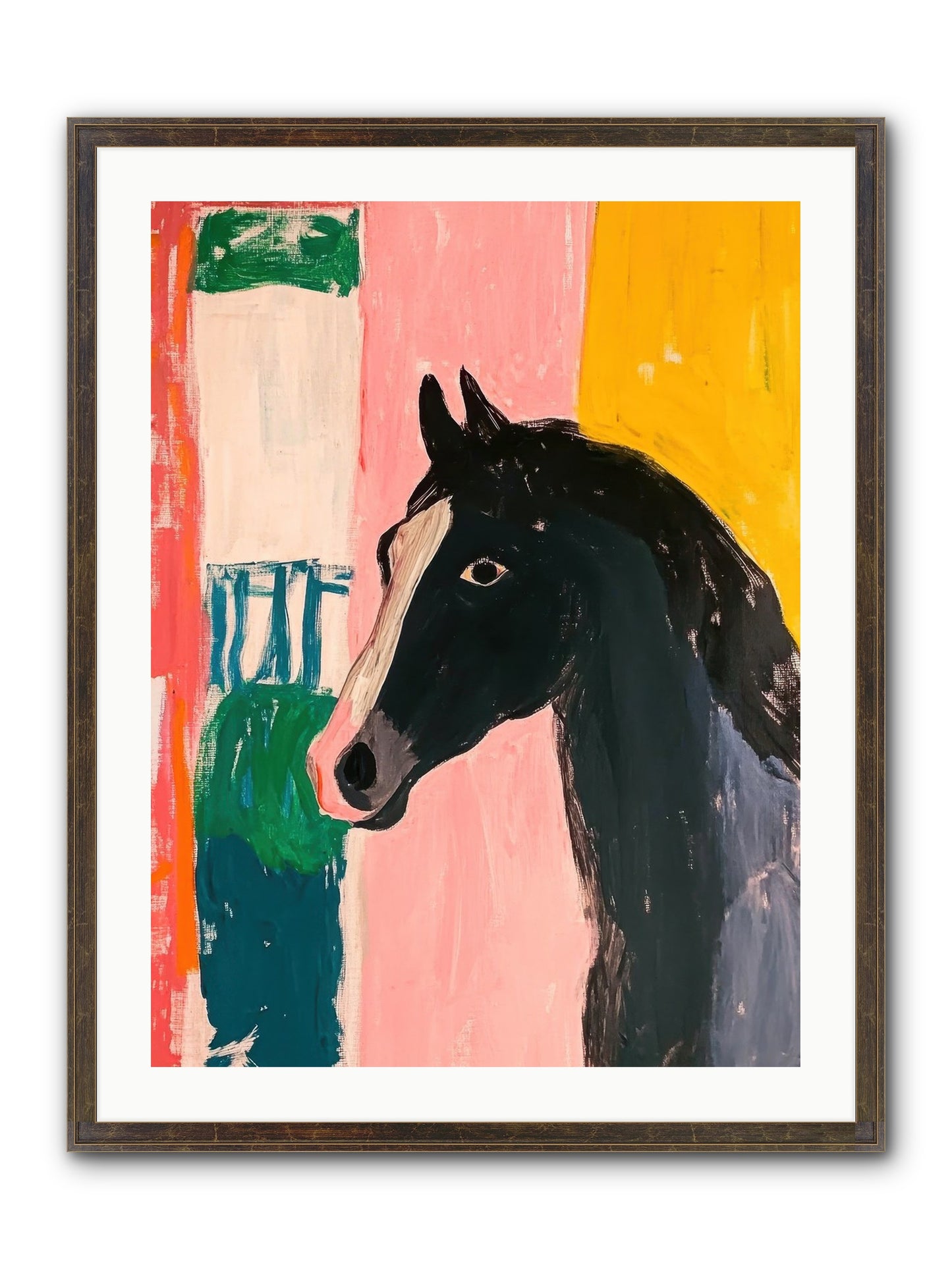 Buckshot Framed Print - Slimwoods Black/Gold 24x32
