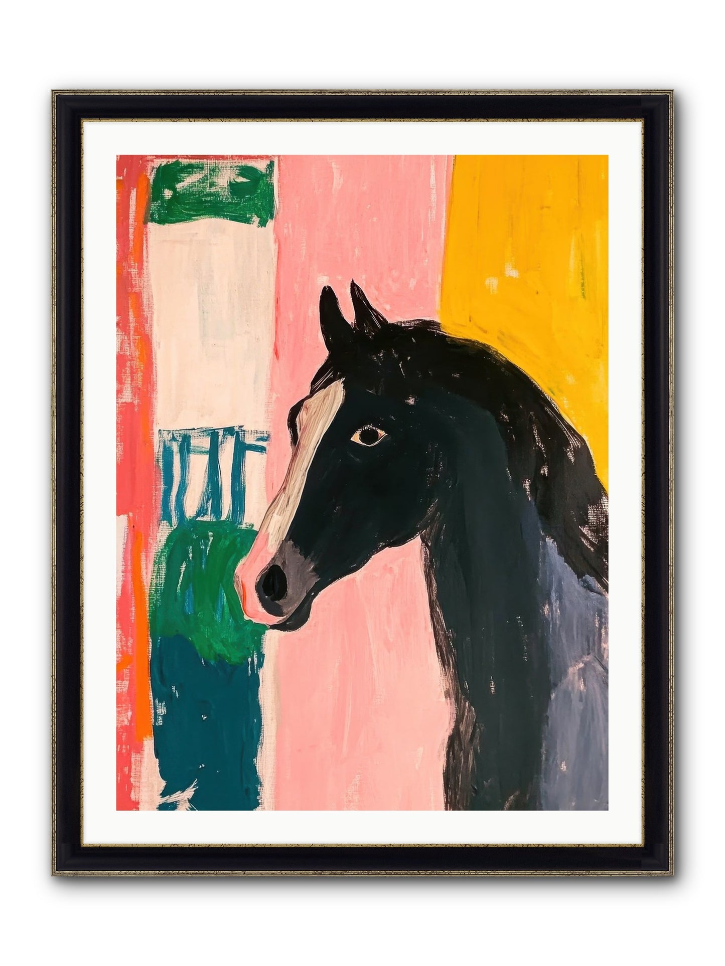 Buckshot Framed Print - Black & Gold 30x40