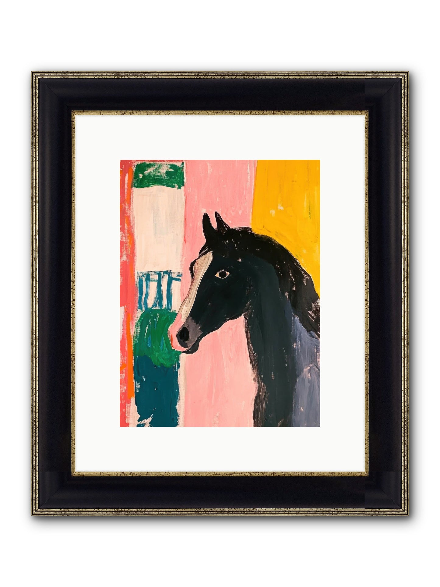 Buckshot Framed Print - Black & Gold 9x12