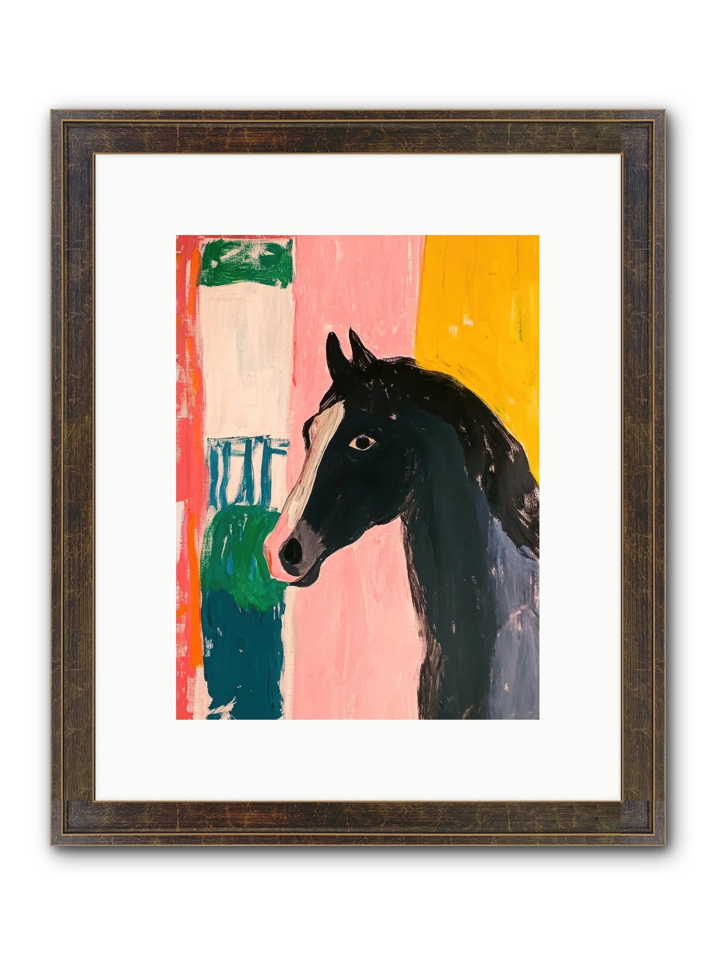Buckshot Framed Print - Slimwoods Black/Gold 9x12