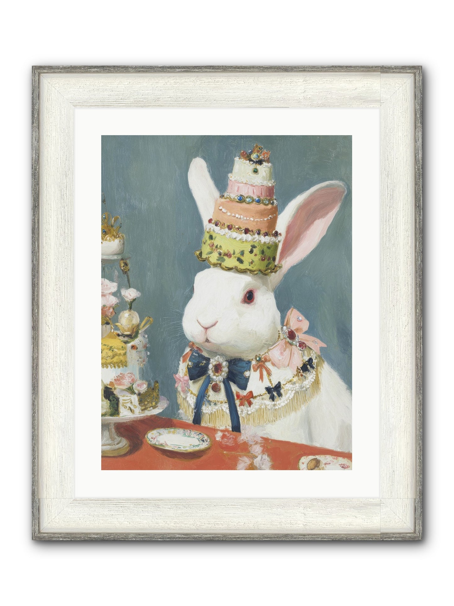 Buttercream Clouds Framed Print - Driftwood White 18x24