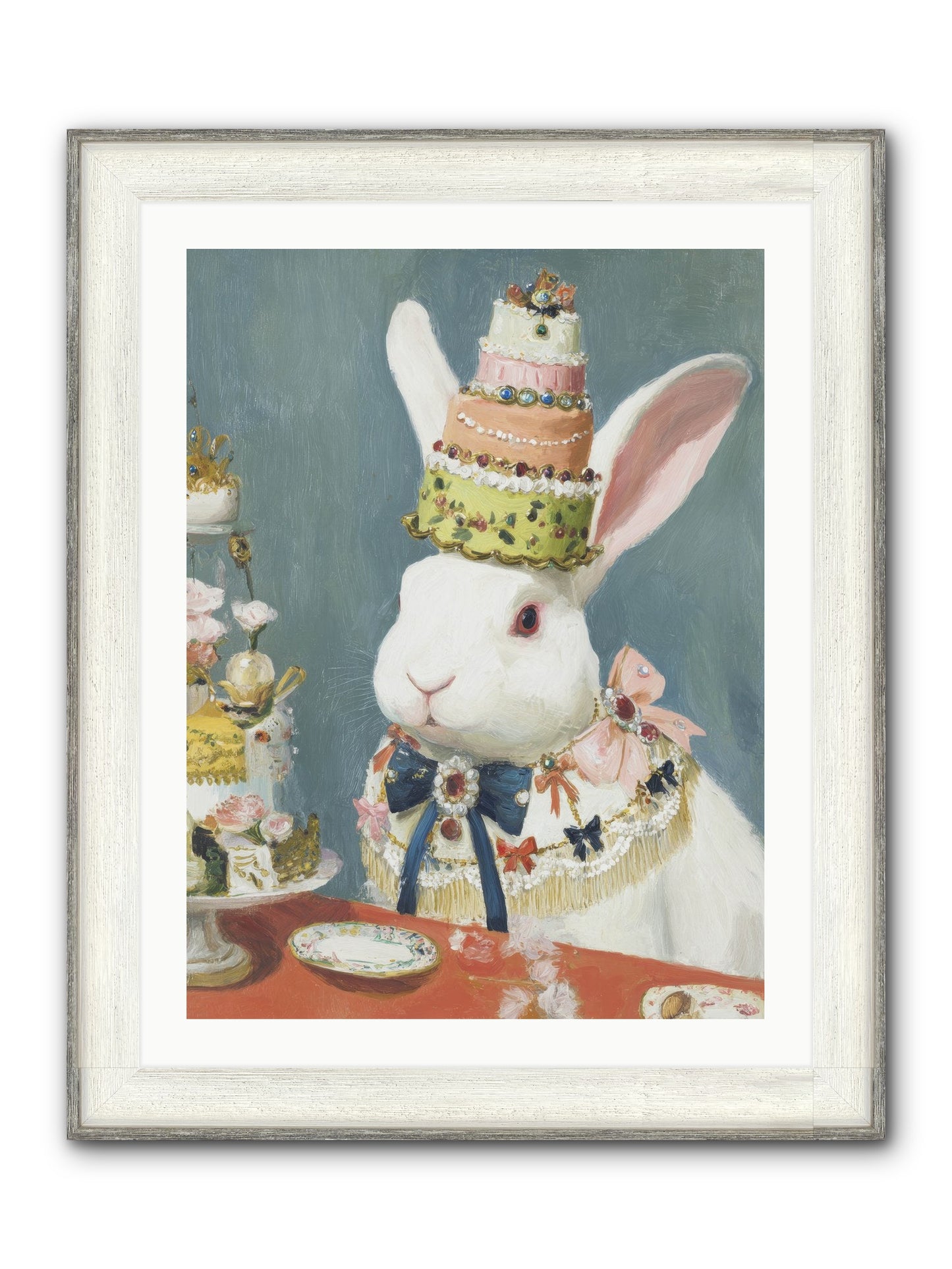 Buttercream Clouds Framed Print - Driftwood White 24x32