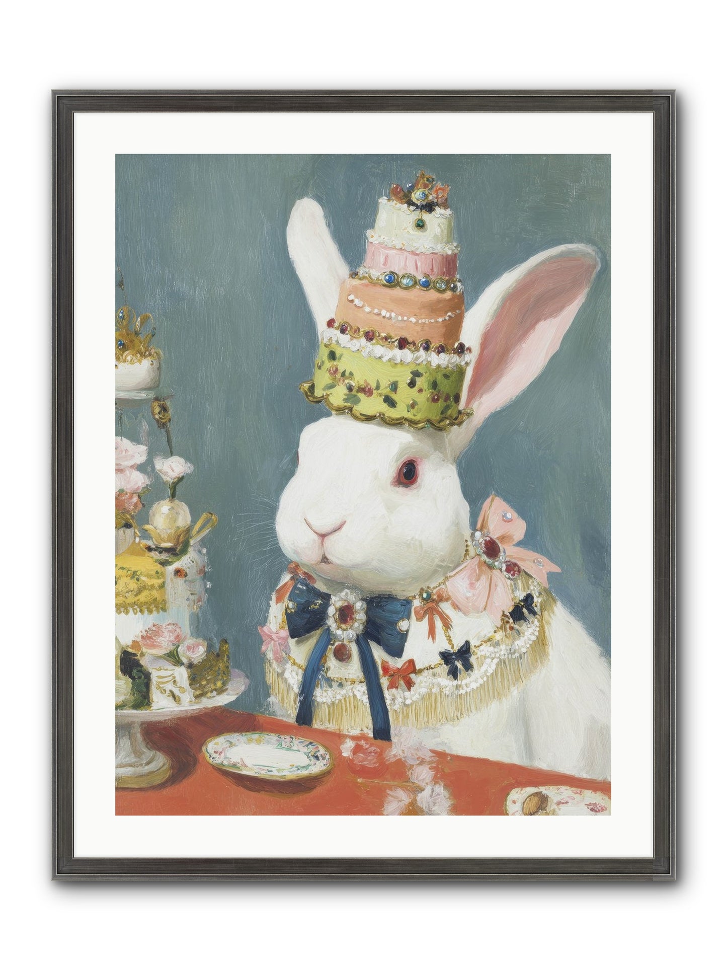 Buttercream Clouds Framed Print - Slimwoods Black/Silver 24x32