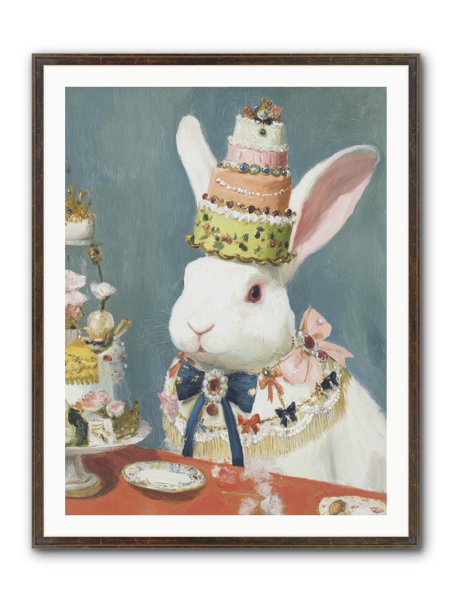 Buttercream Clouds Framed Print - Slimwoods Black/Gold 30x40