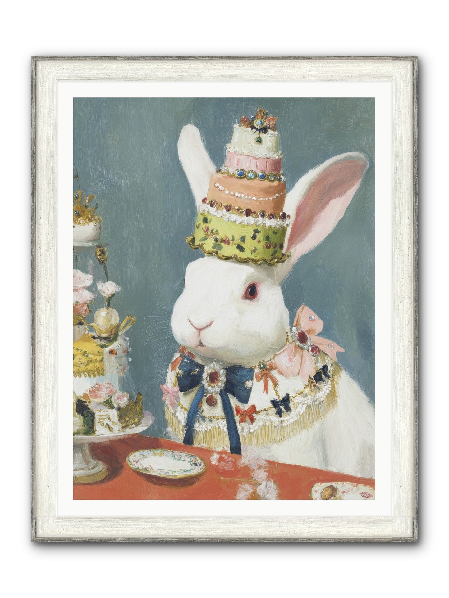 Buttercream Clouds Framed Print - Driftwood White 36x48