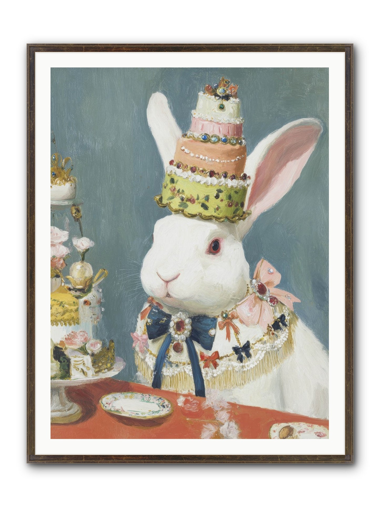 Buttercream Clouds Framed Print - Slimwoods Black/Gold 36x48