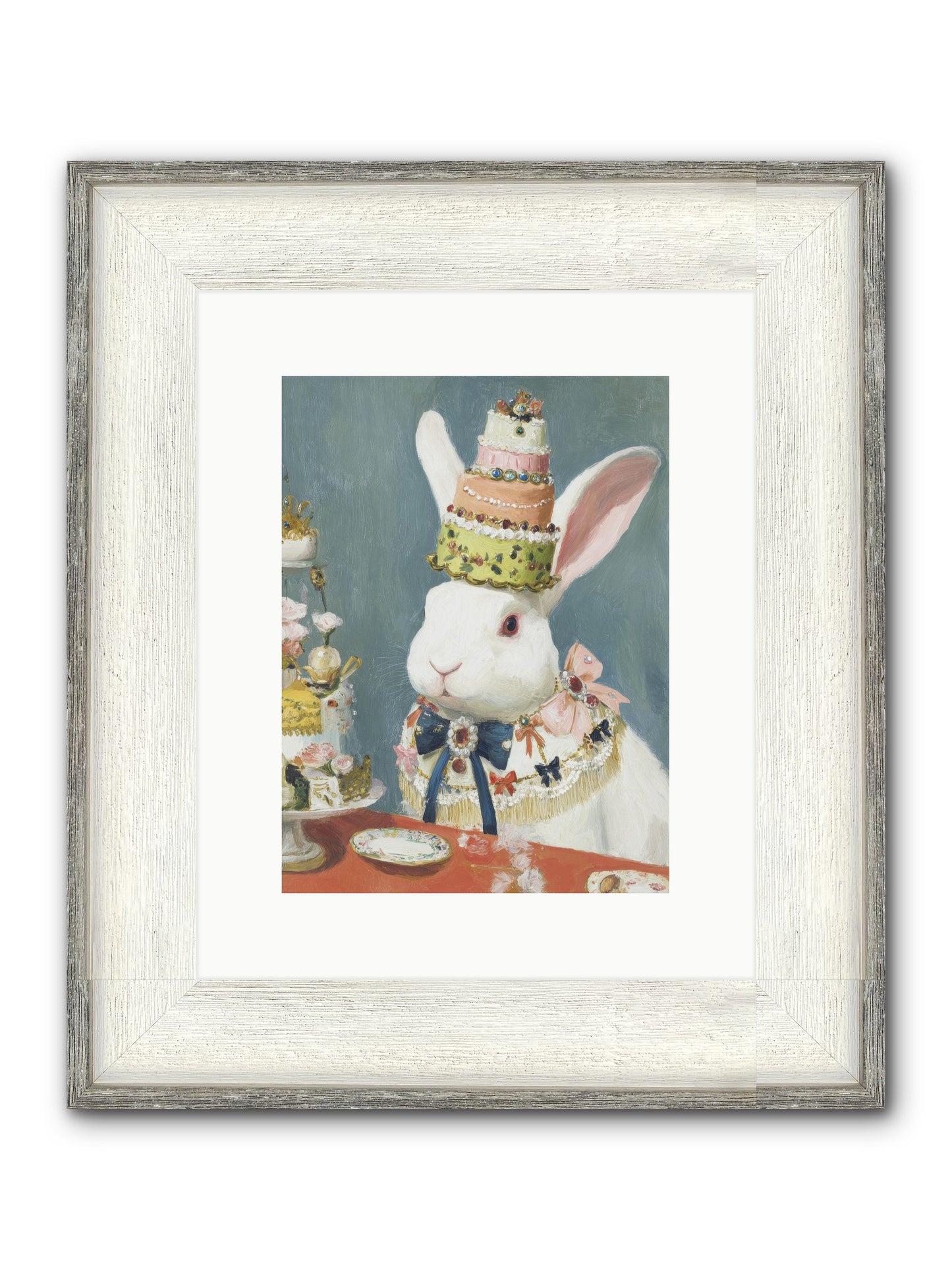 Buttercream Clouds Framed Print - Driftwood White 9x12