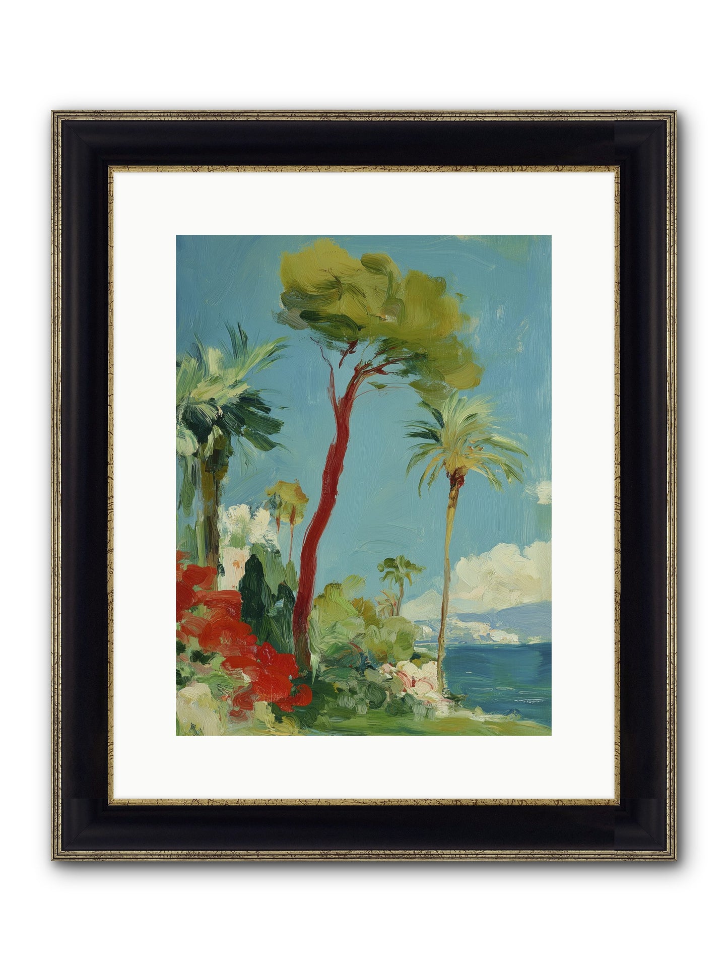 Butterfly Hours Framed Print - Black & Gold 12x16
