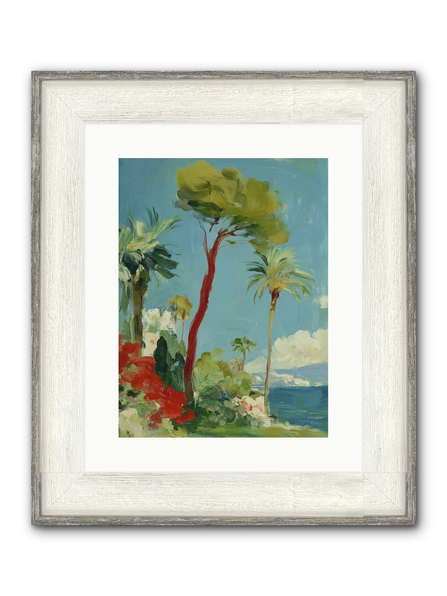 Butterfly Hours Framed Print - Driftwood White 12x16