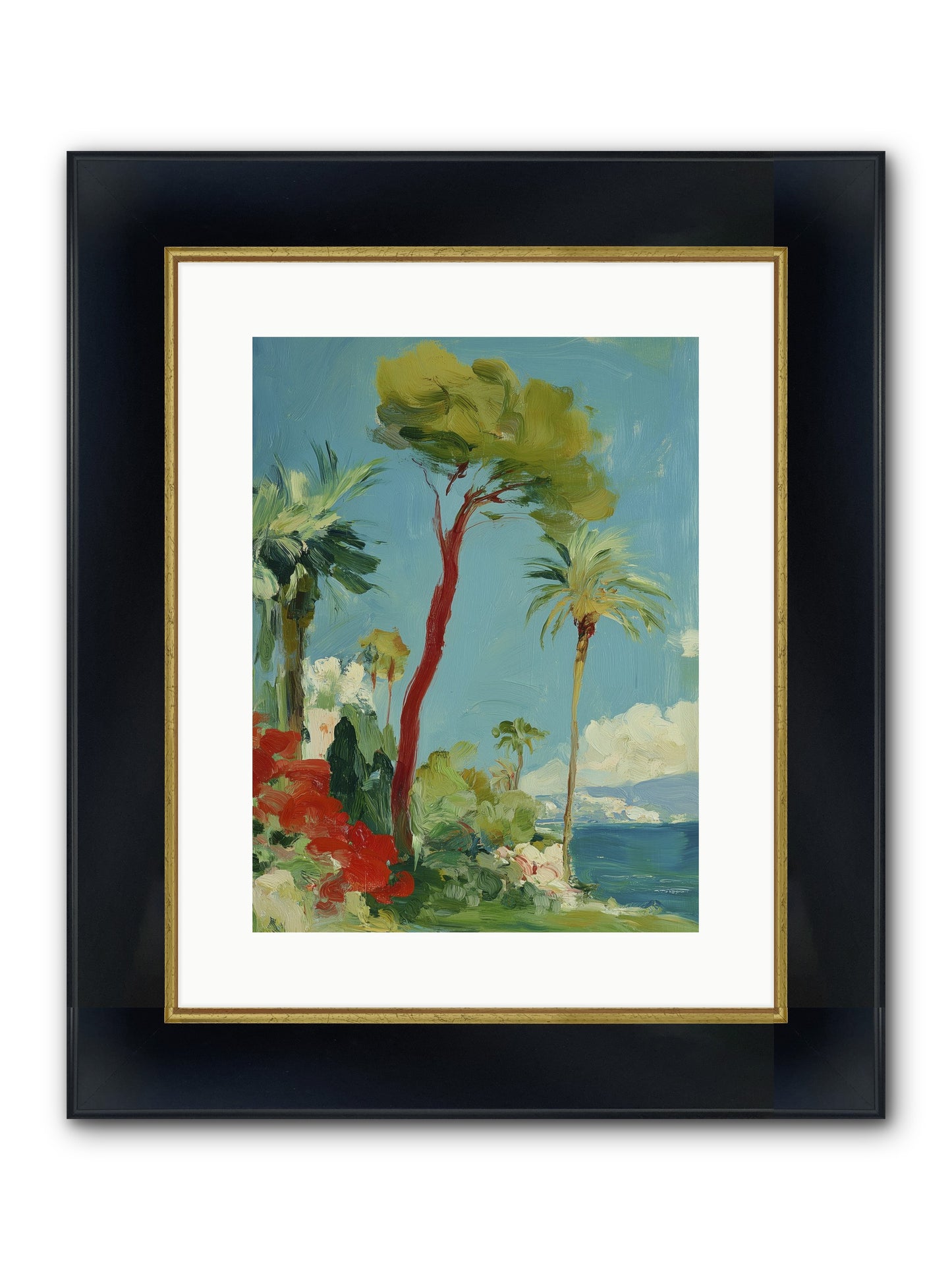 Butterfly Hours Framed Print - Wide Black w/Gold 12x16