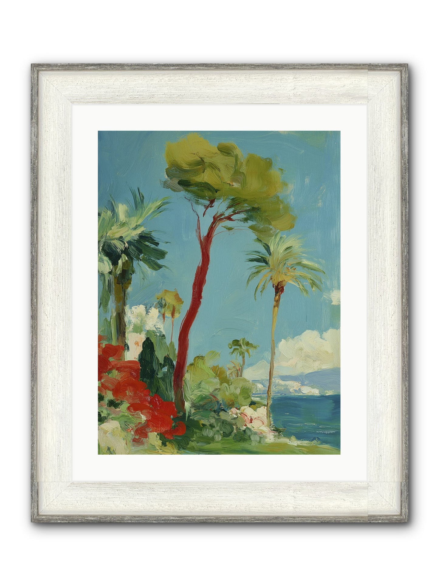 Butterfly Hours Framed Print - Driftwood White 18x24