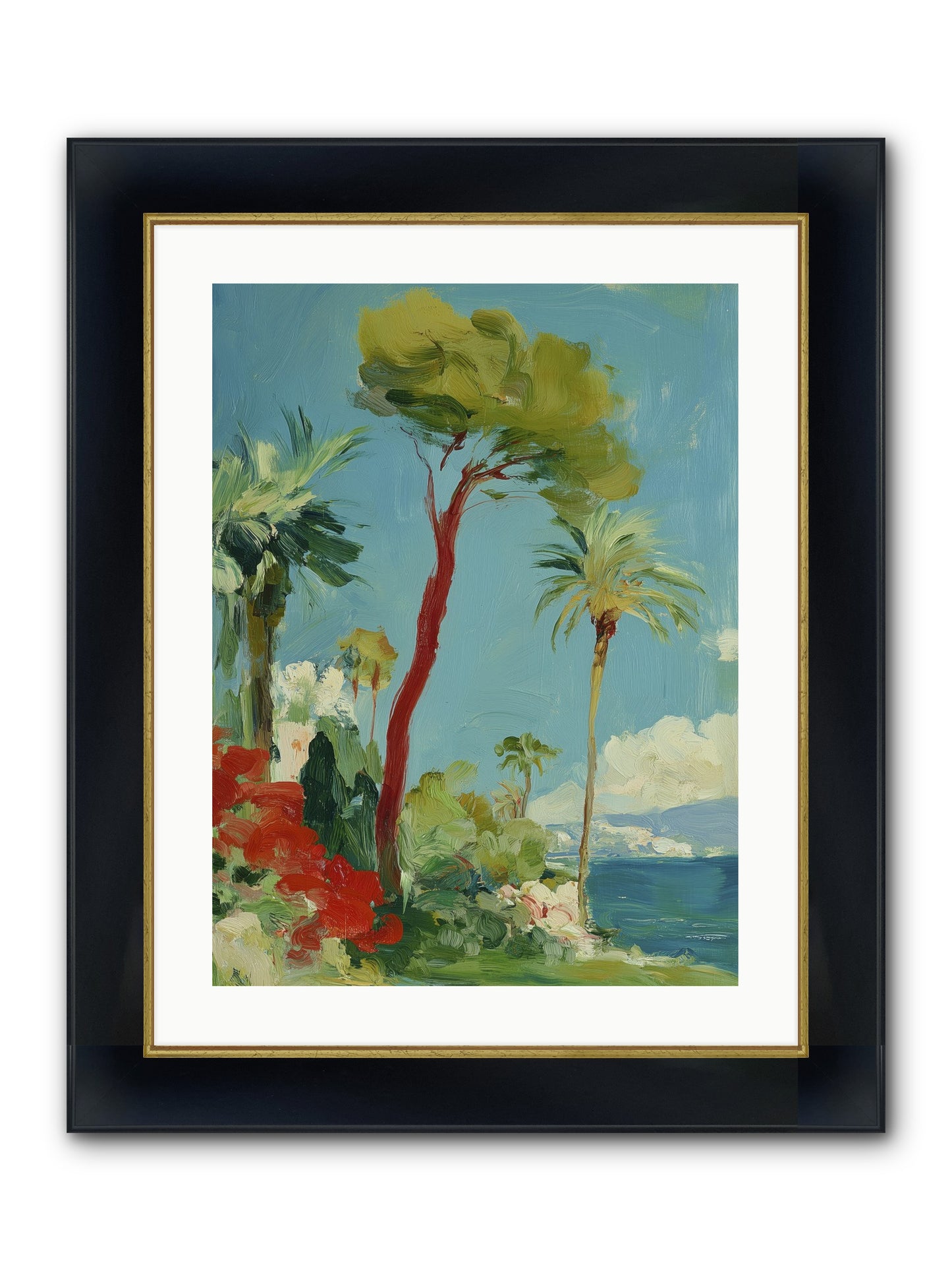 Butterfly Hours Framed Print - Wide Black w/Gold 18x24
