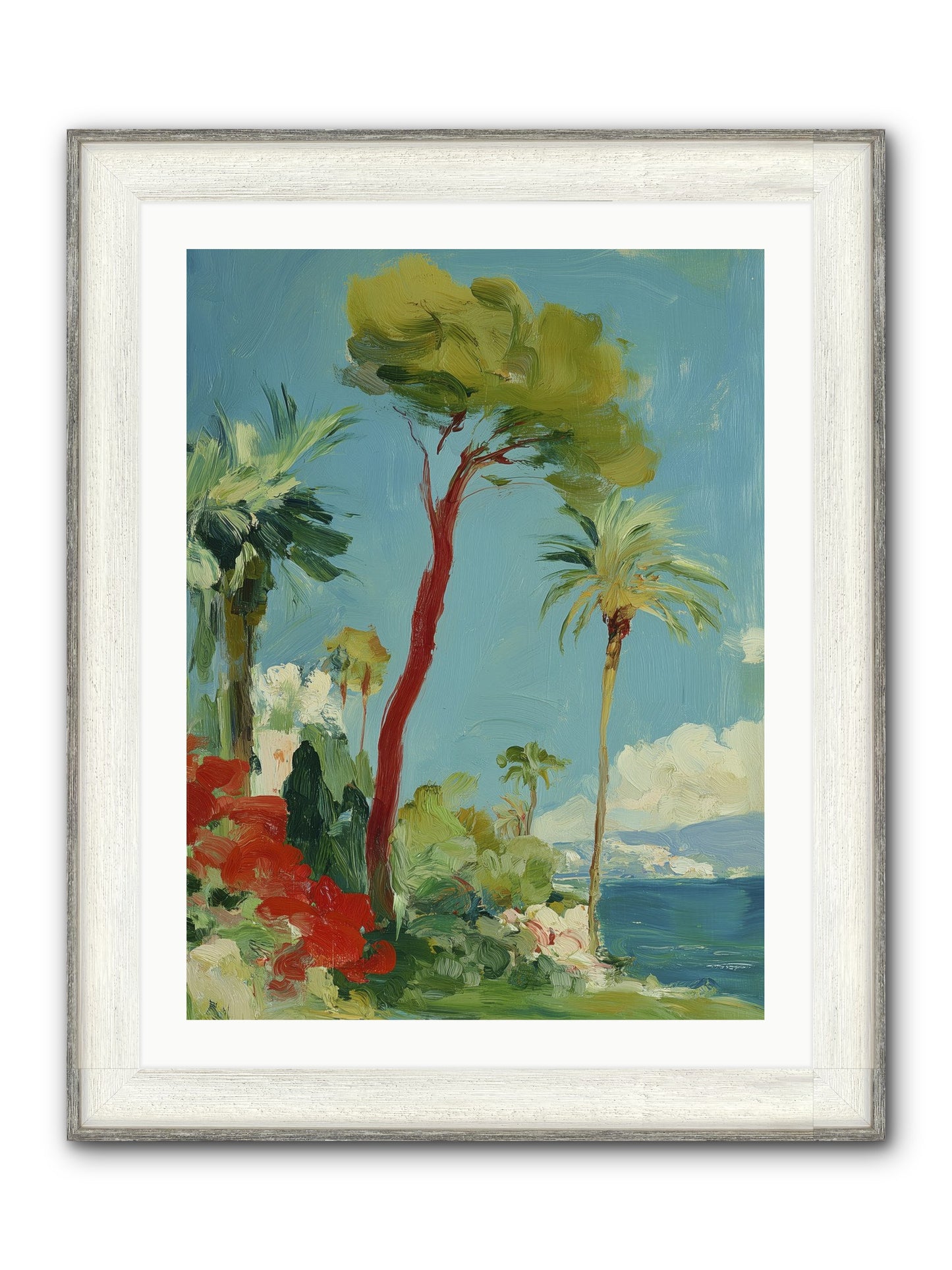 Butterfly Hours Framed Print - Driftwood White 24x32
