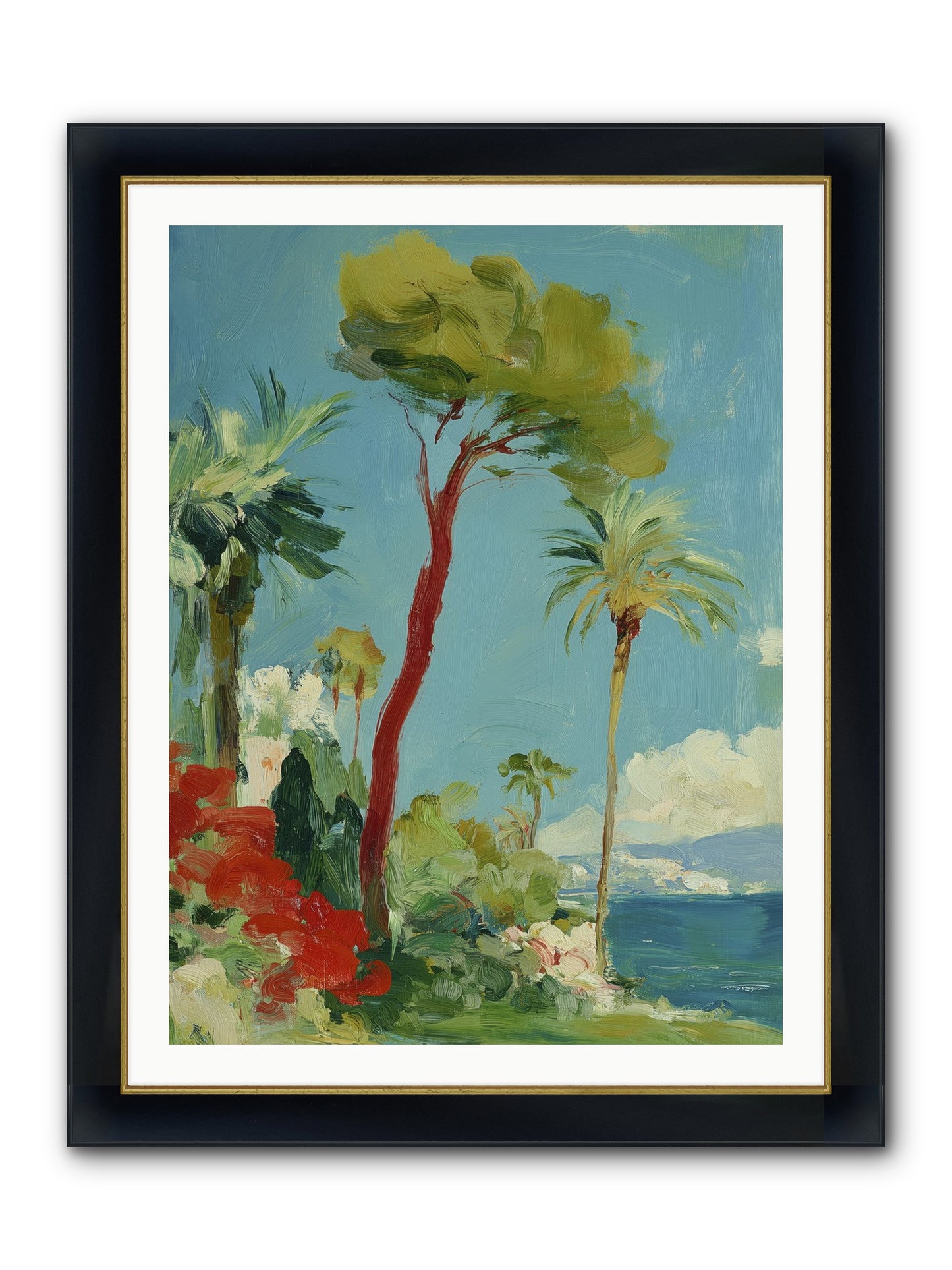 Butterfly Hours Framed Print - Wide Black w/Gold 30x40