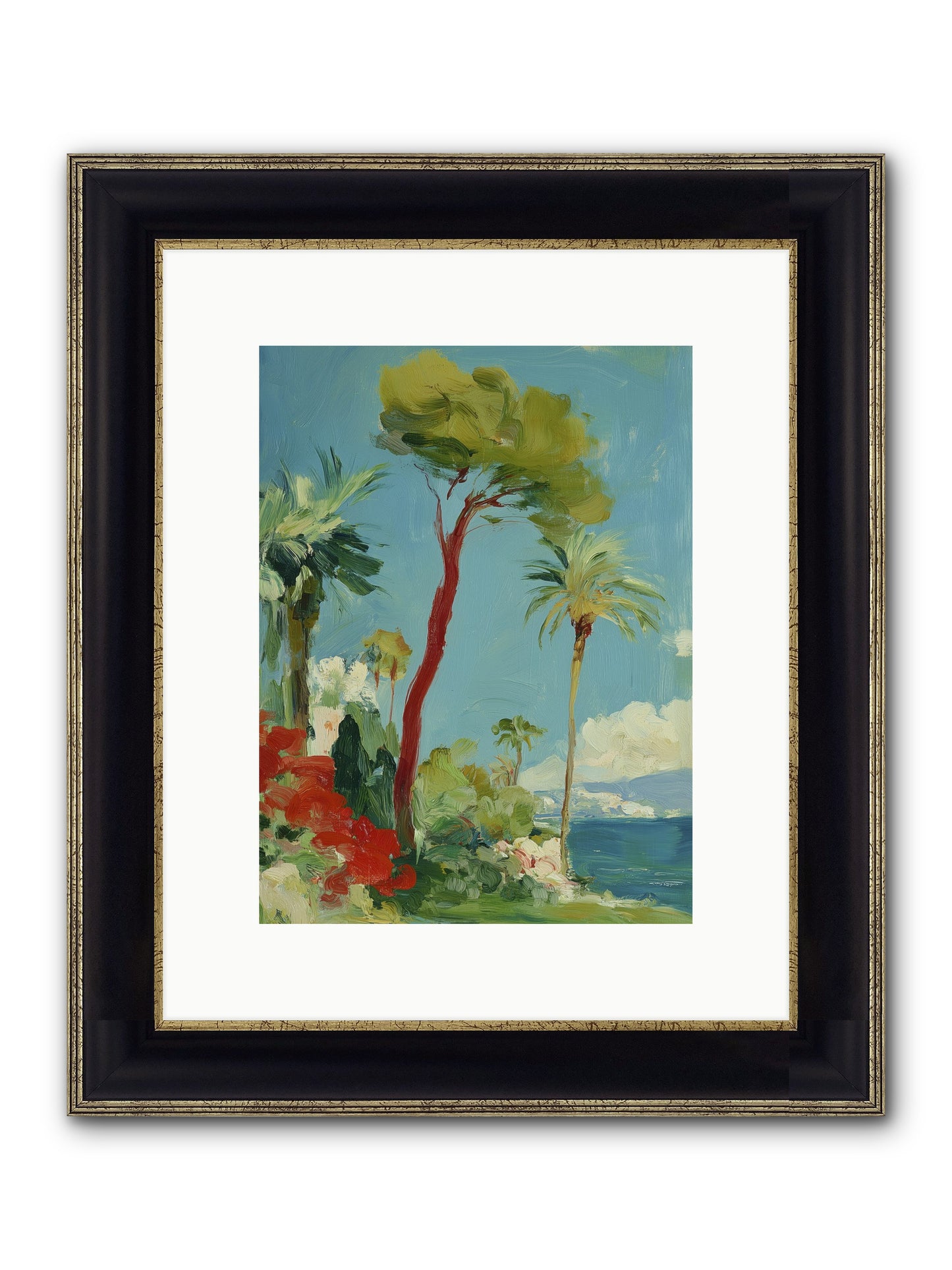 Butterfly Hours Framed Print - Black & Gold 9x12