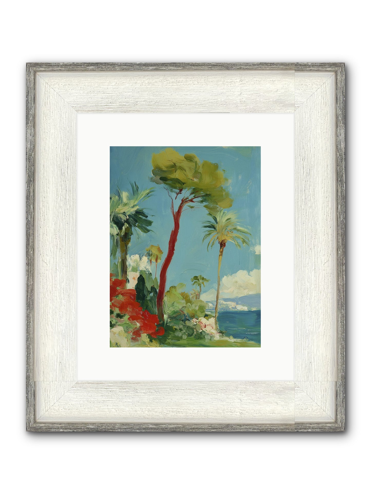 Butterfly Hours Framed Print - Driftwood White 9x12