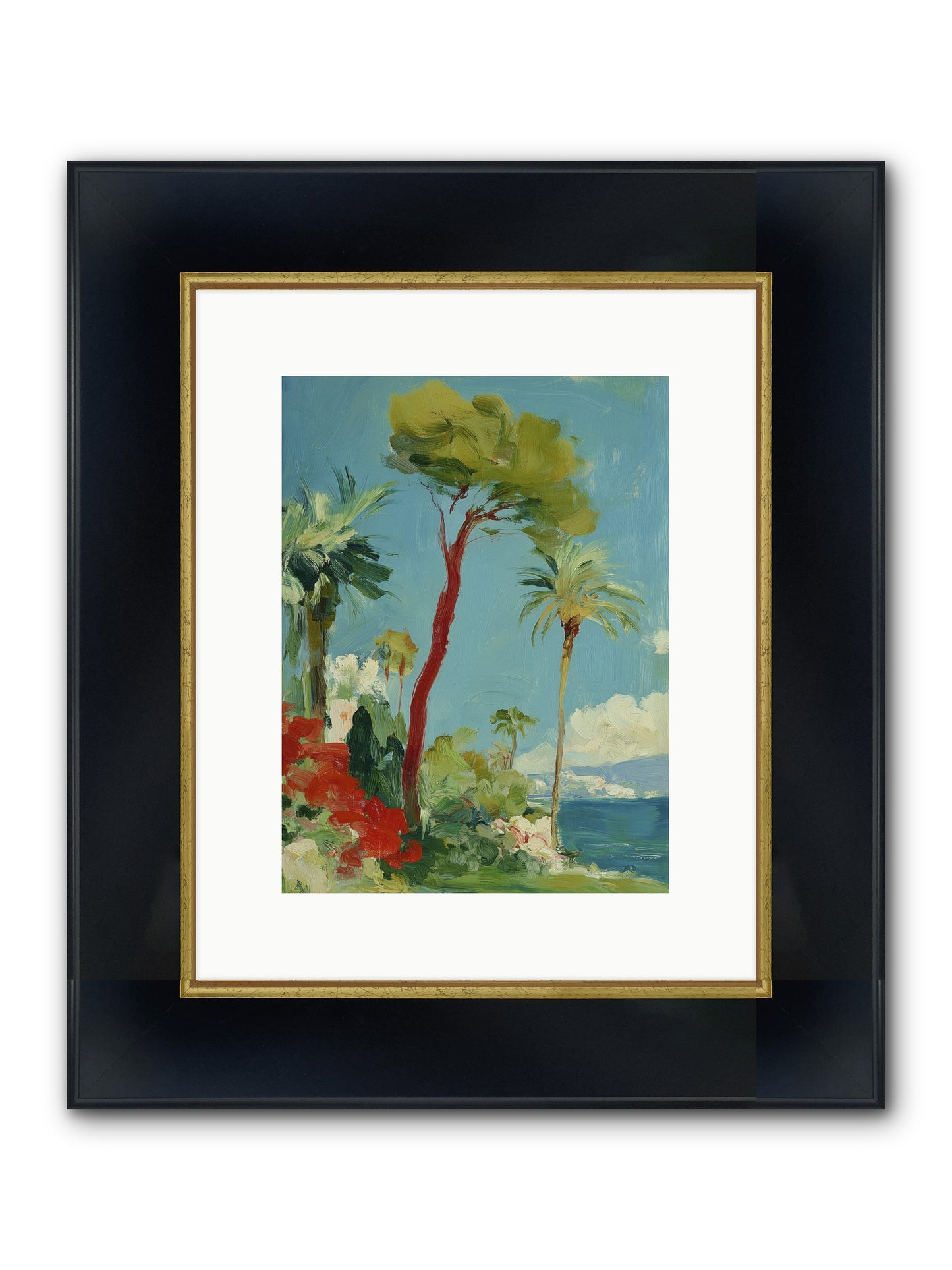 Butterfly Hours Framed Print - Wide Black w/Gold 9x12