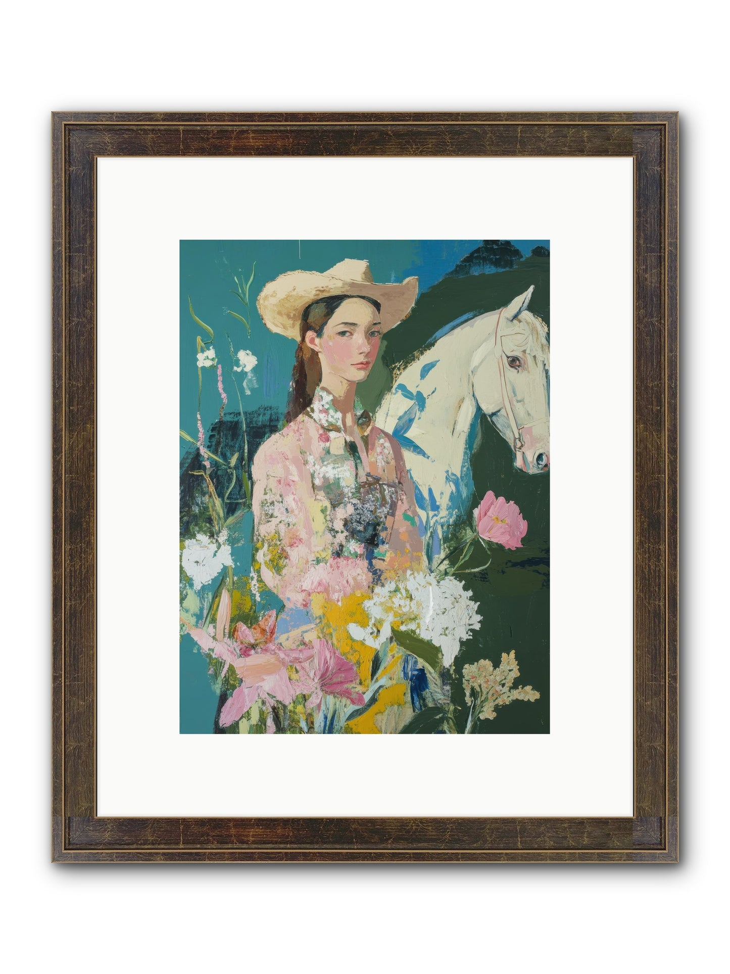 Caballero's Journey Framed Print - Slimwoods Black/Gold 9x12